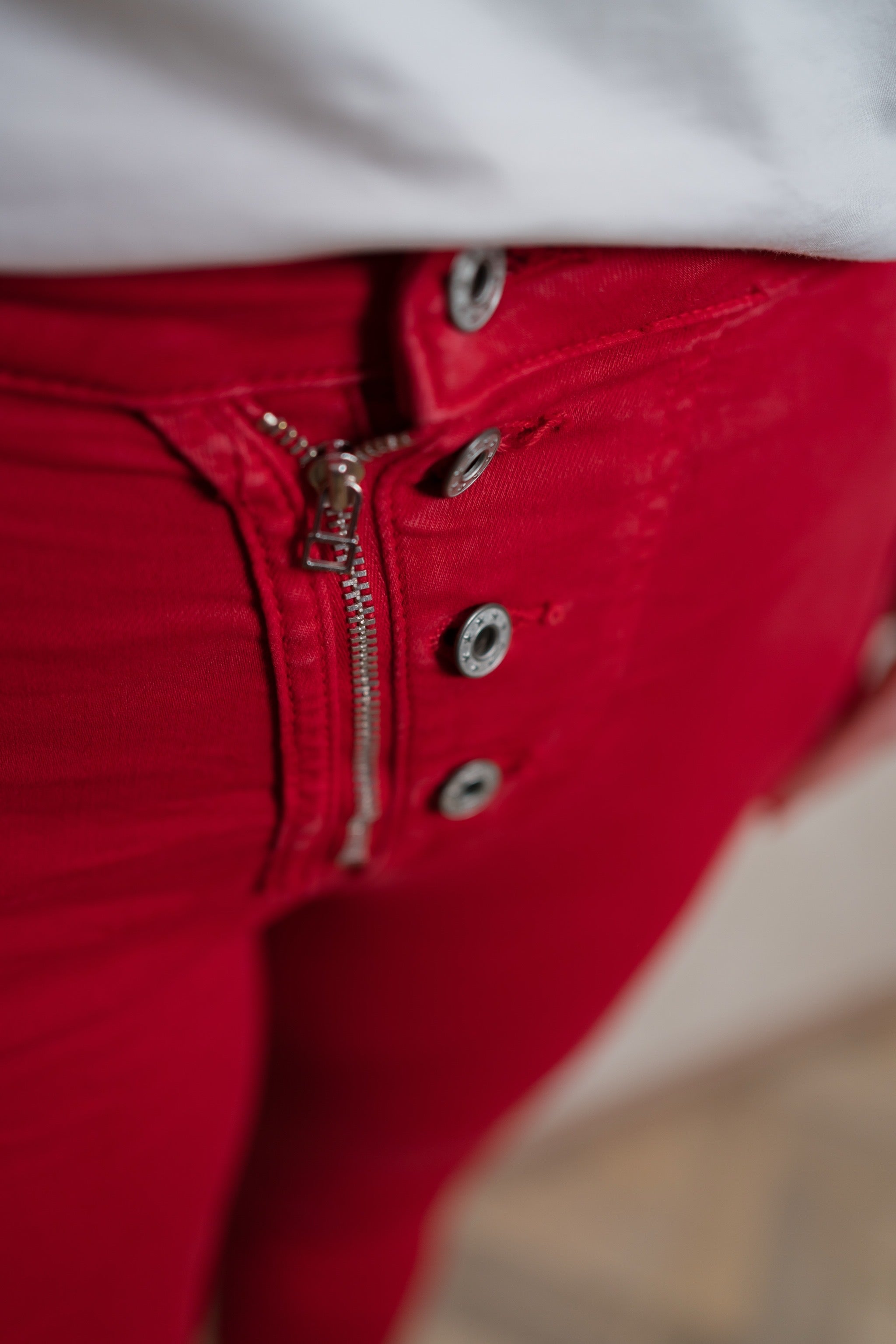 Stretchjeans Pamplona in Rot