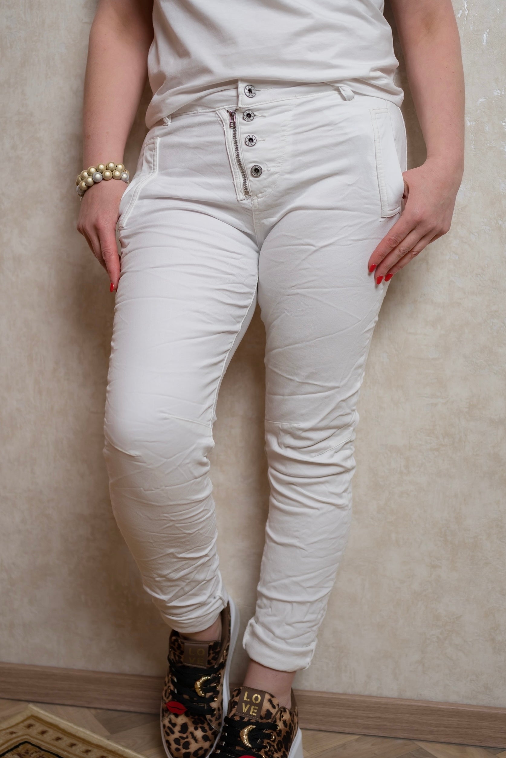 Stretchjeans Pamplona in Weiß