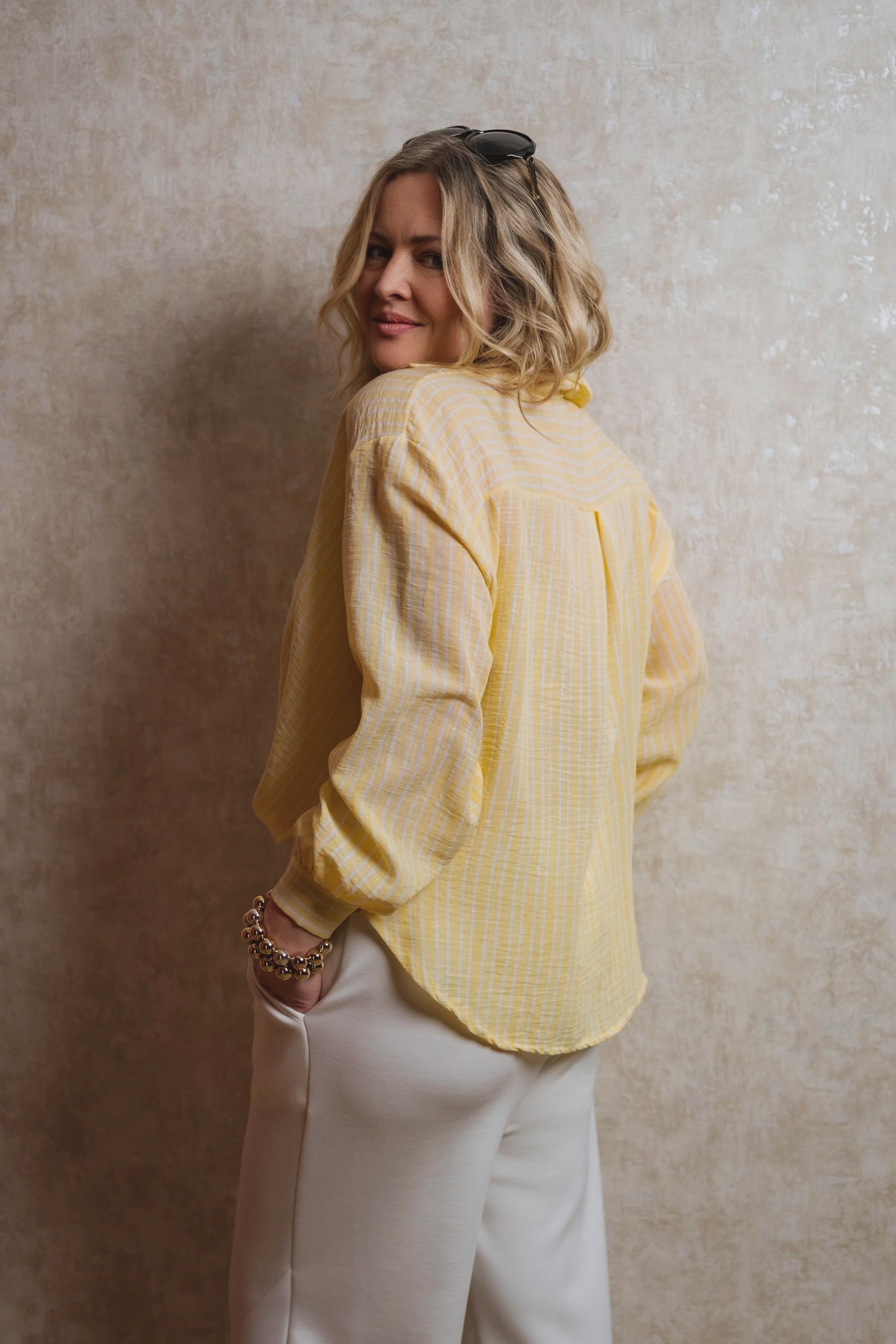 Bluse Windsor in Pastellgelb