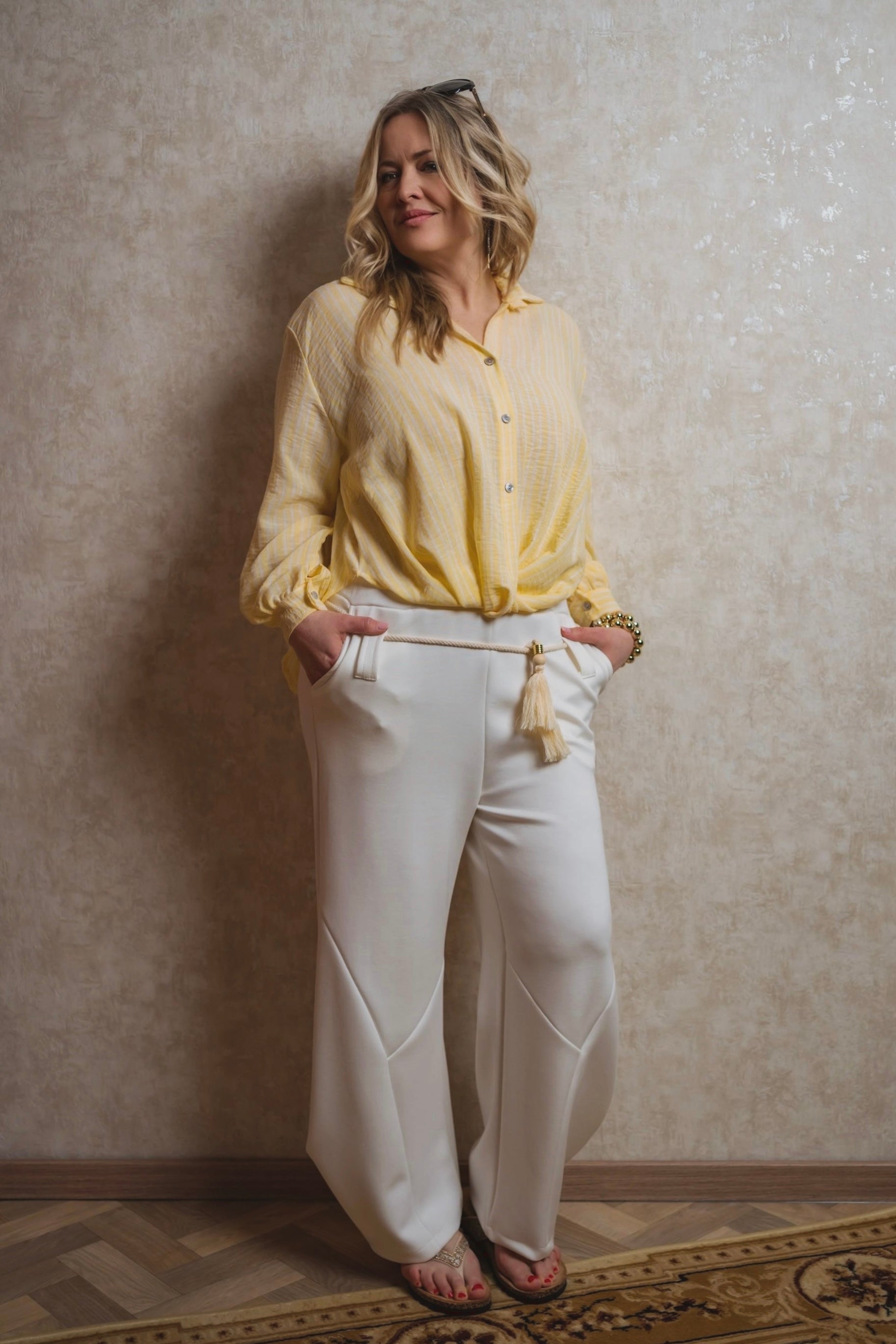 Bluse Windsor in Pastellgelb