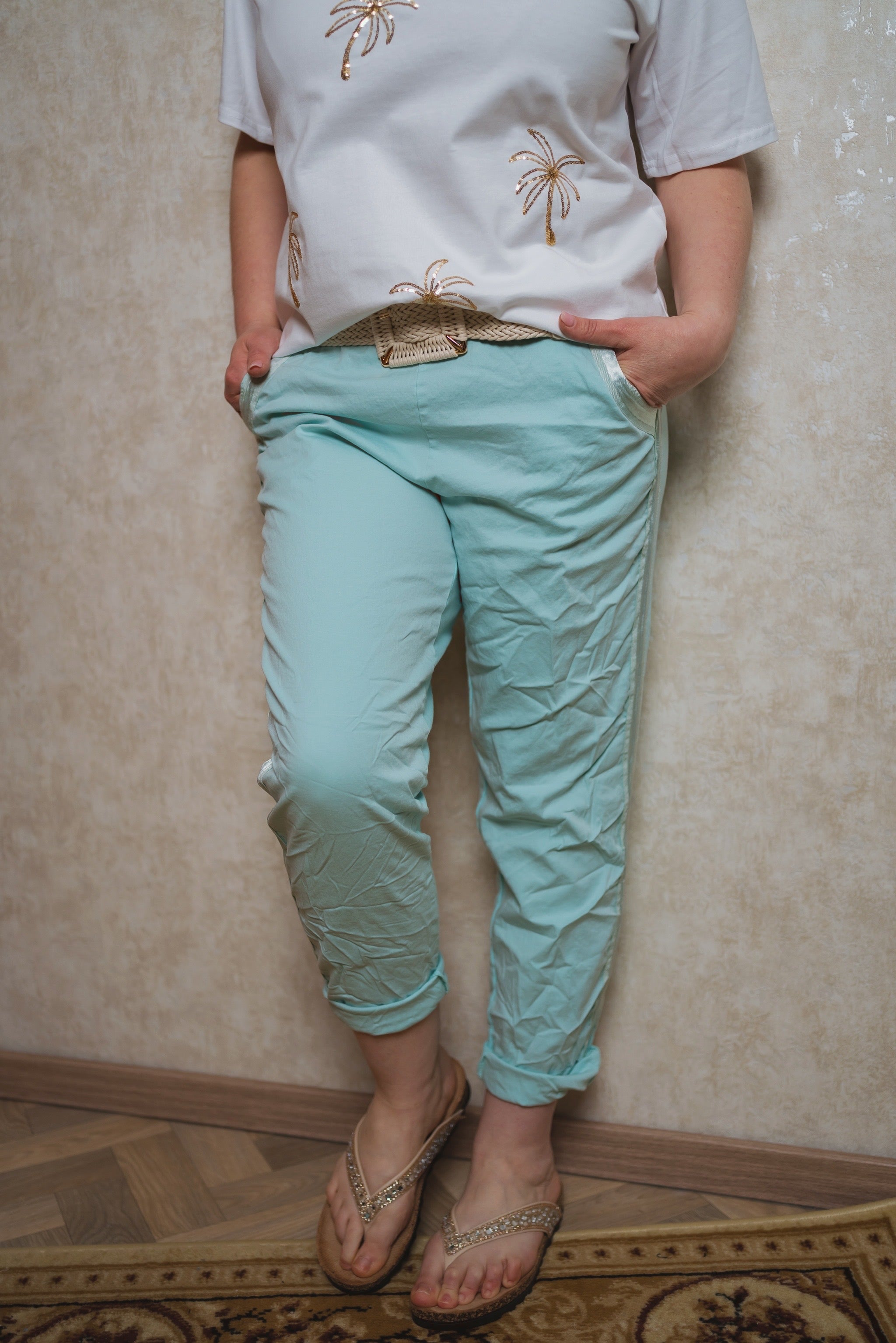 Stretchhose Casual Comfort in Mint