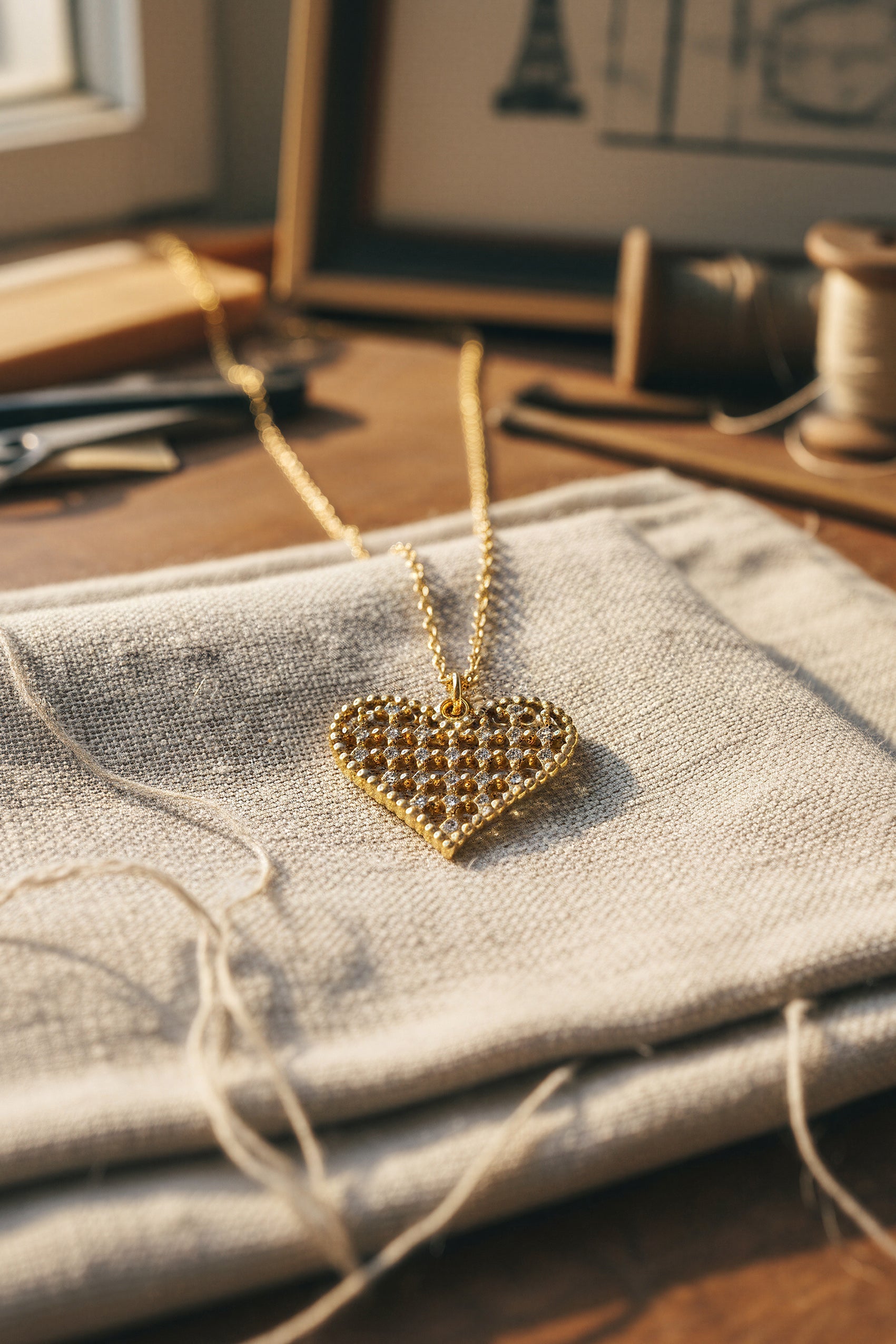 Kette Gold mit Herzanhänger