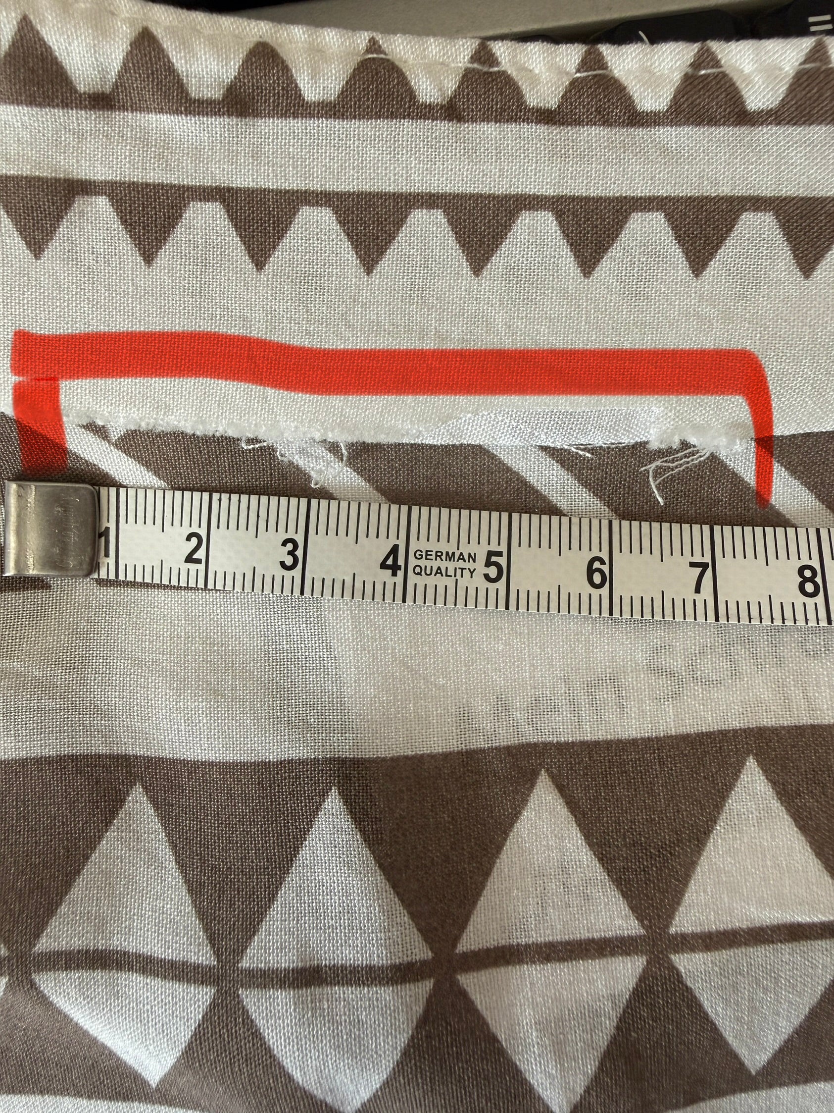 Boho Tunika Kleid mit Ethno-Print, creme/taupe 2.Wahl