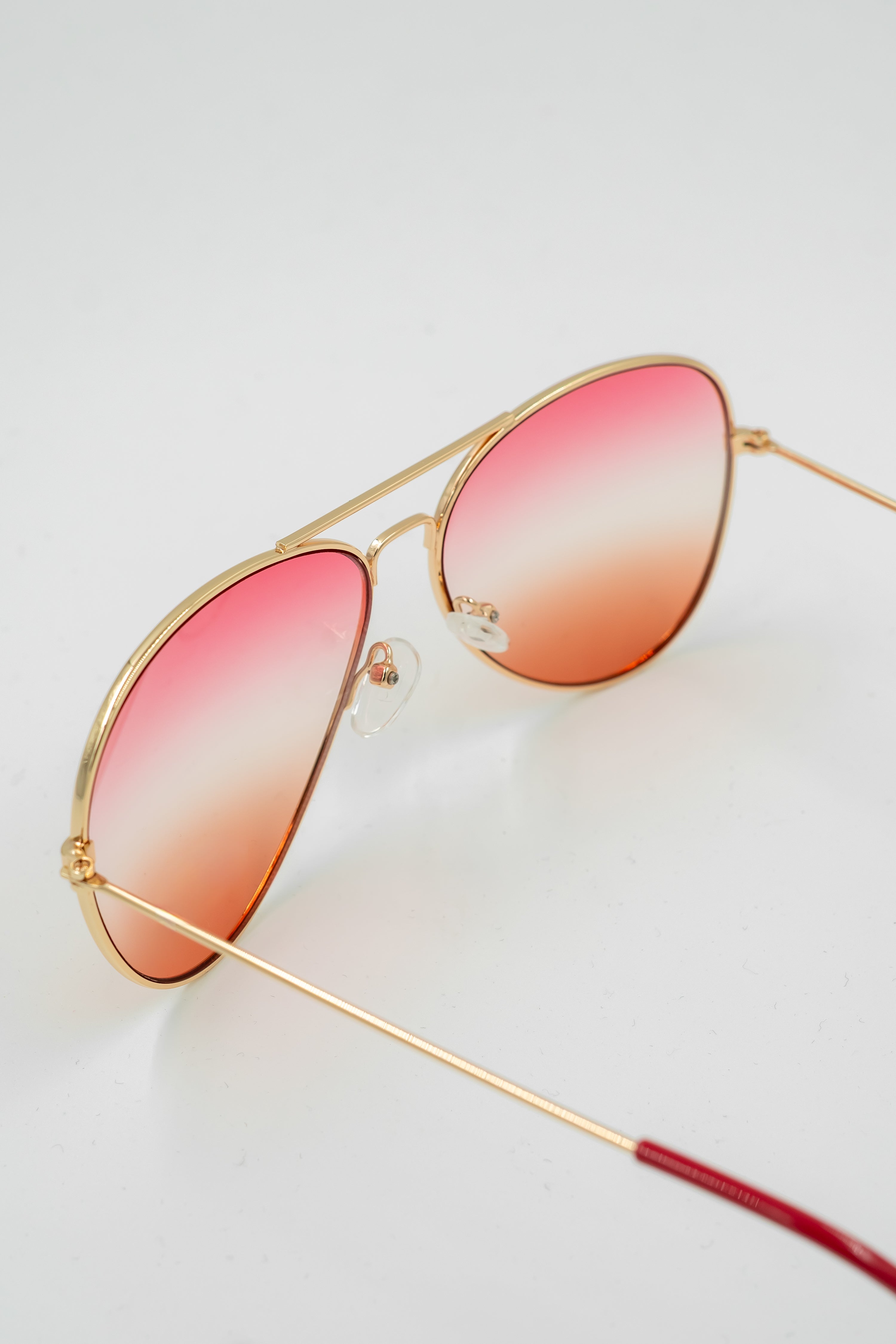 Pilotenbrille Goldie, gold-pink-orange