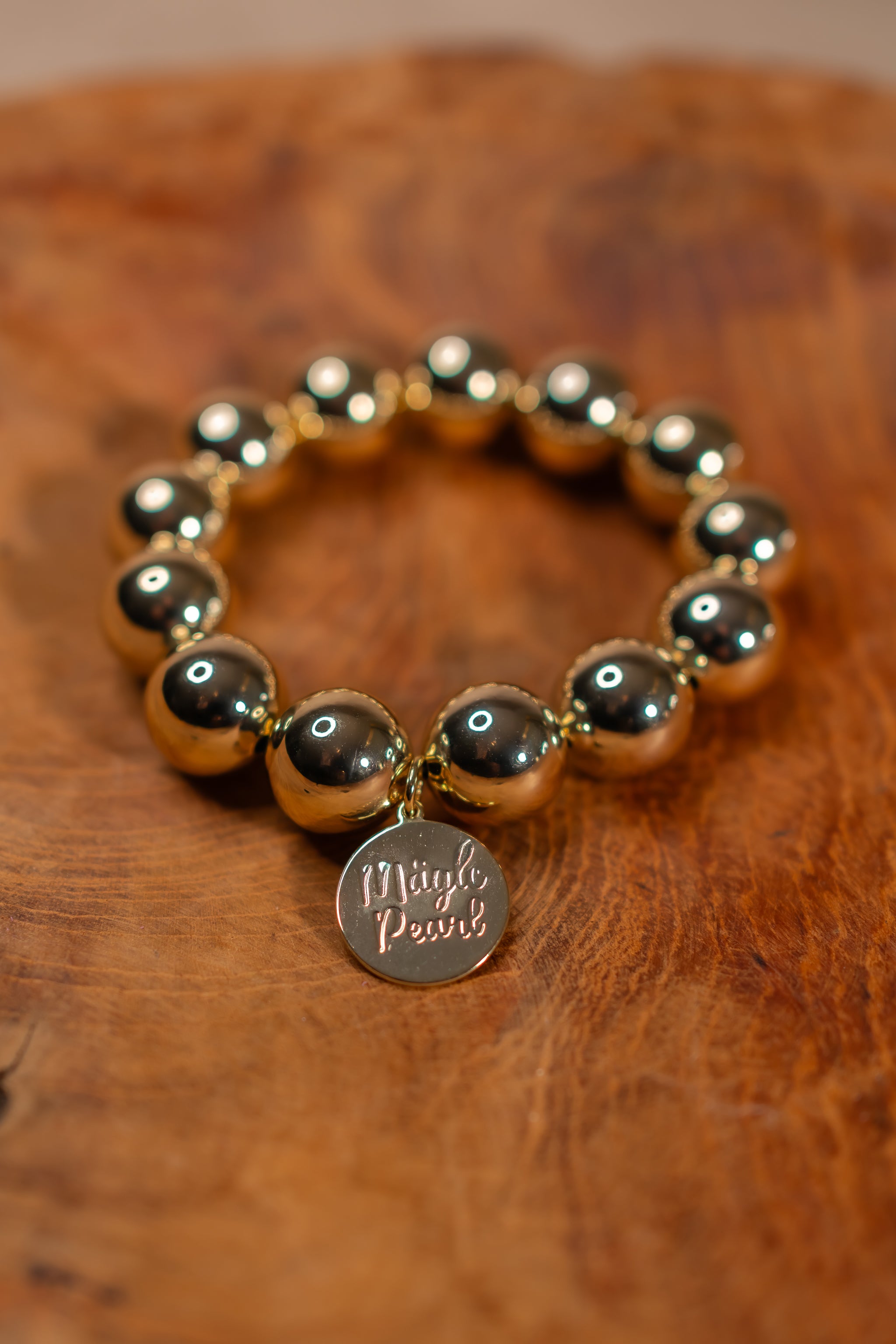 Perlenarmband Elegant Gold