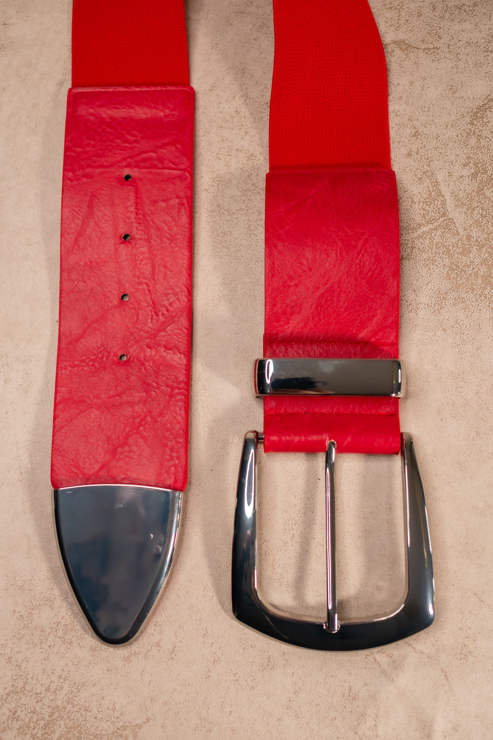 Stretchgürtel Classic Chic in Rot