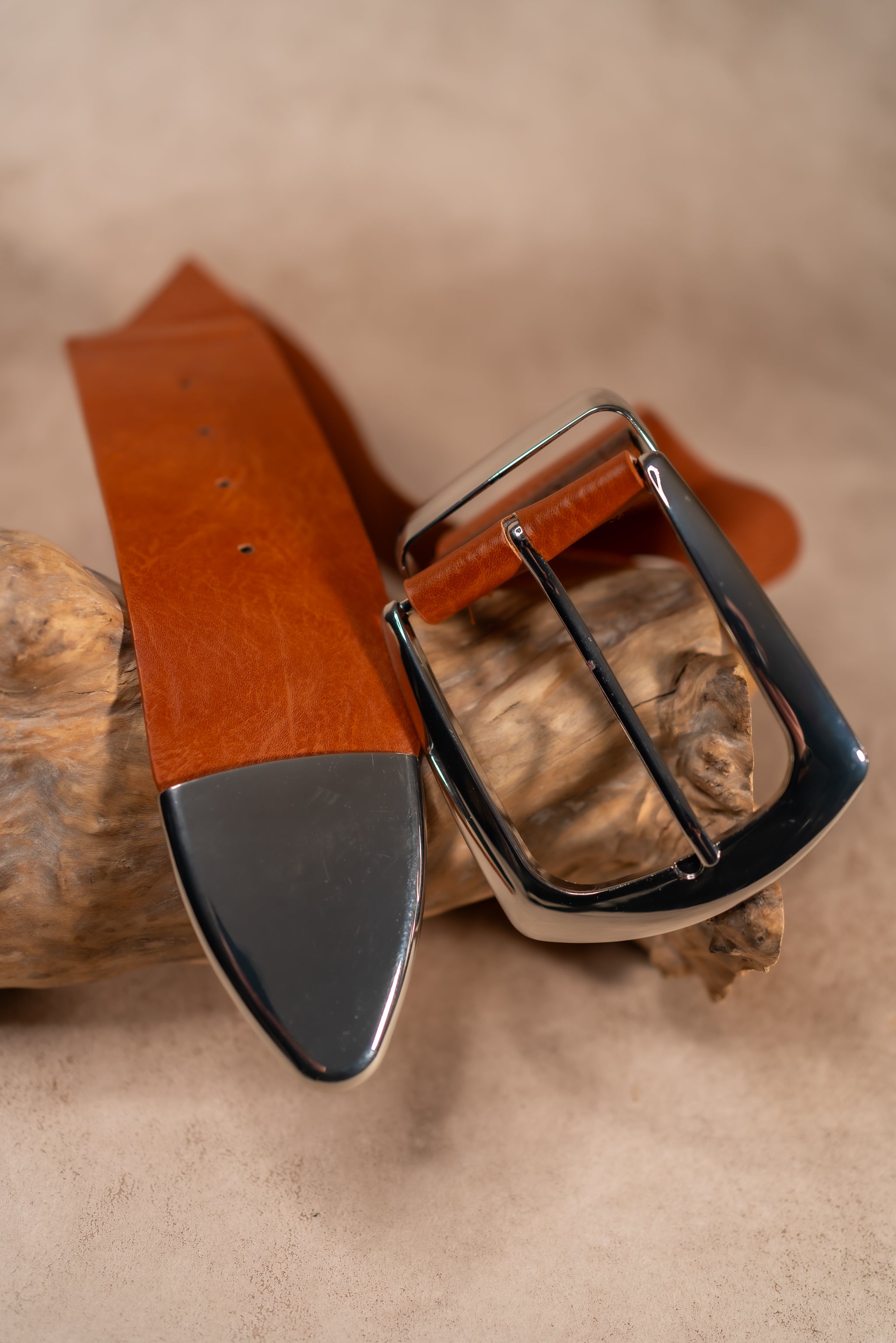 Stretchgürtel Classic Chic in Braun