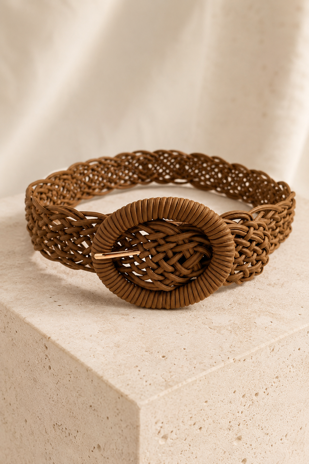 Boho Flechtgürtel, mocca