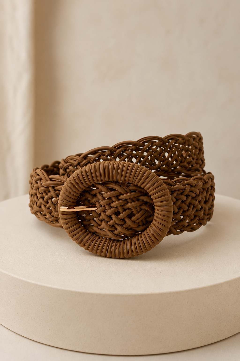 Boho Flechtgürtel, mocca