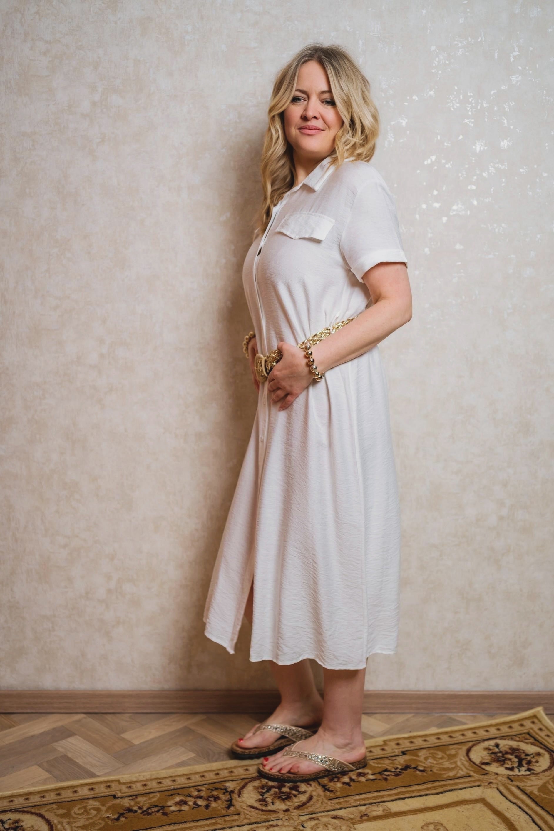 Hemdkleid Manila in Weiß