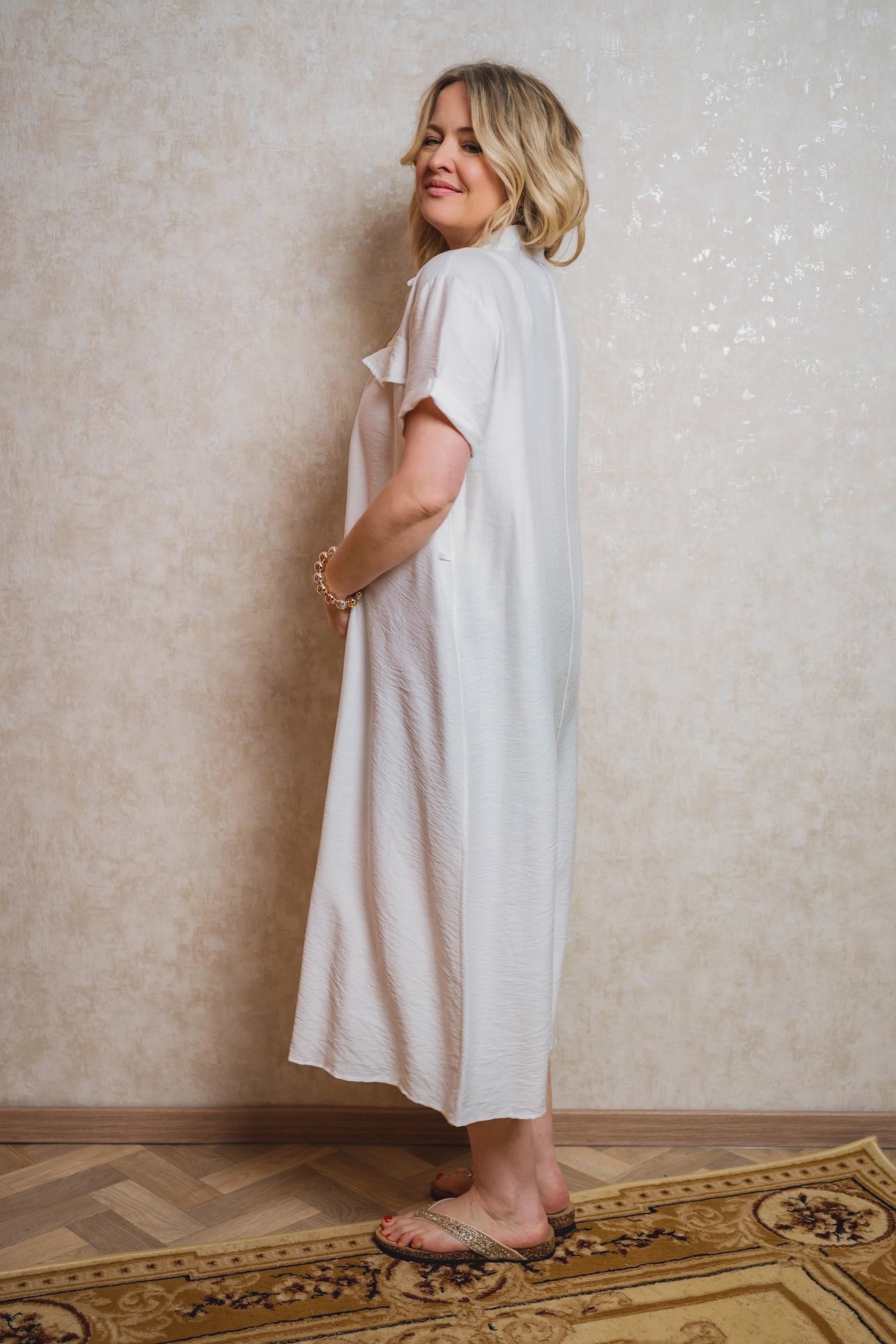 Hemdkleid Manila in Weiß