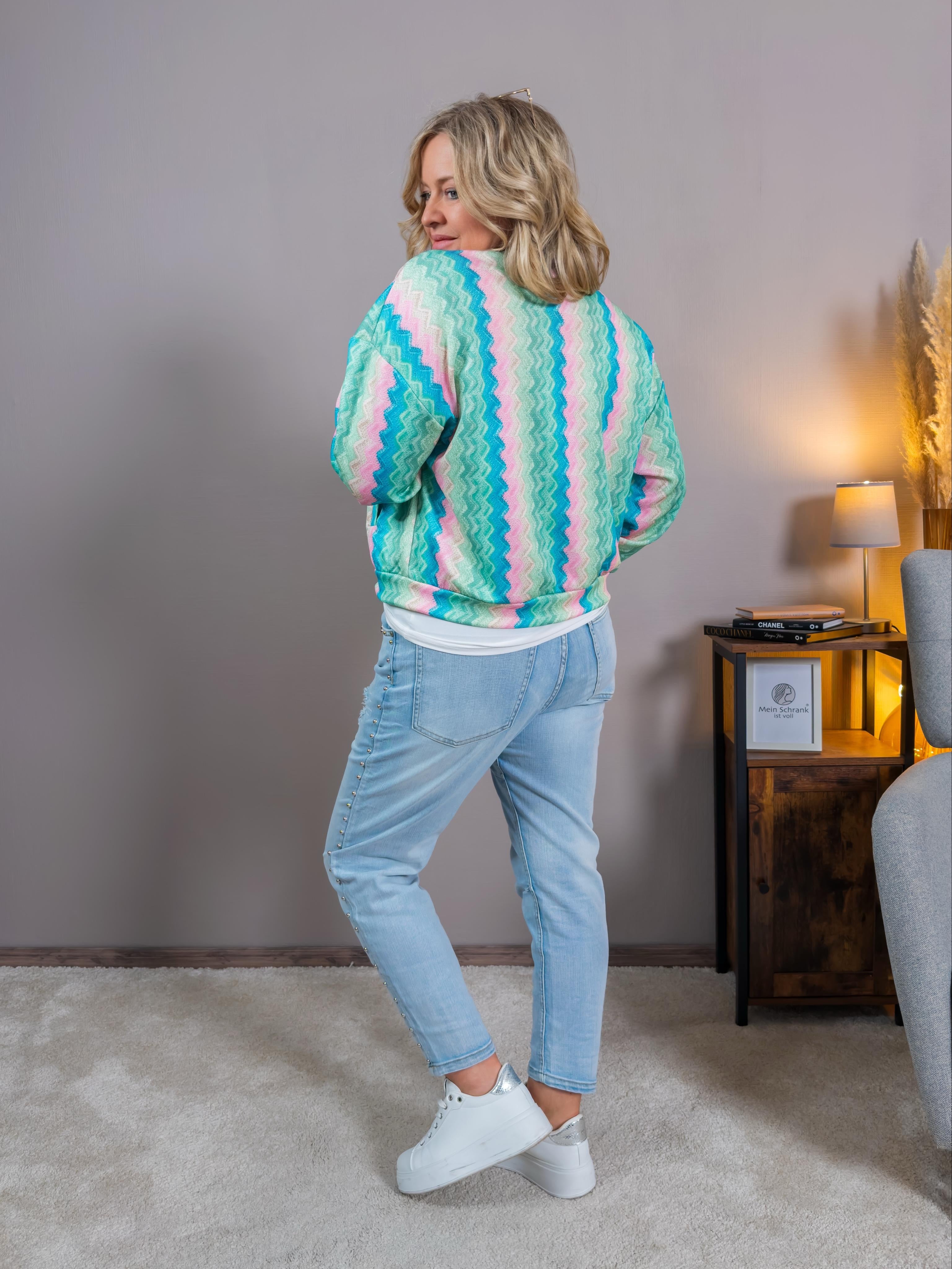 Leichte Blouson Jacke in Pastellfarben