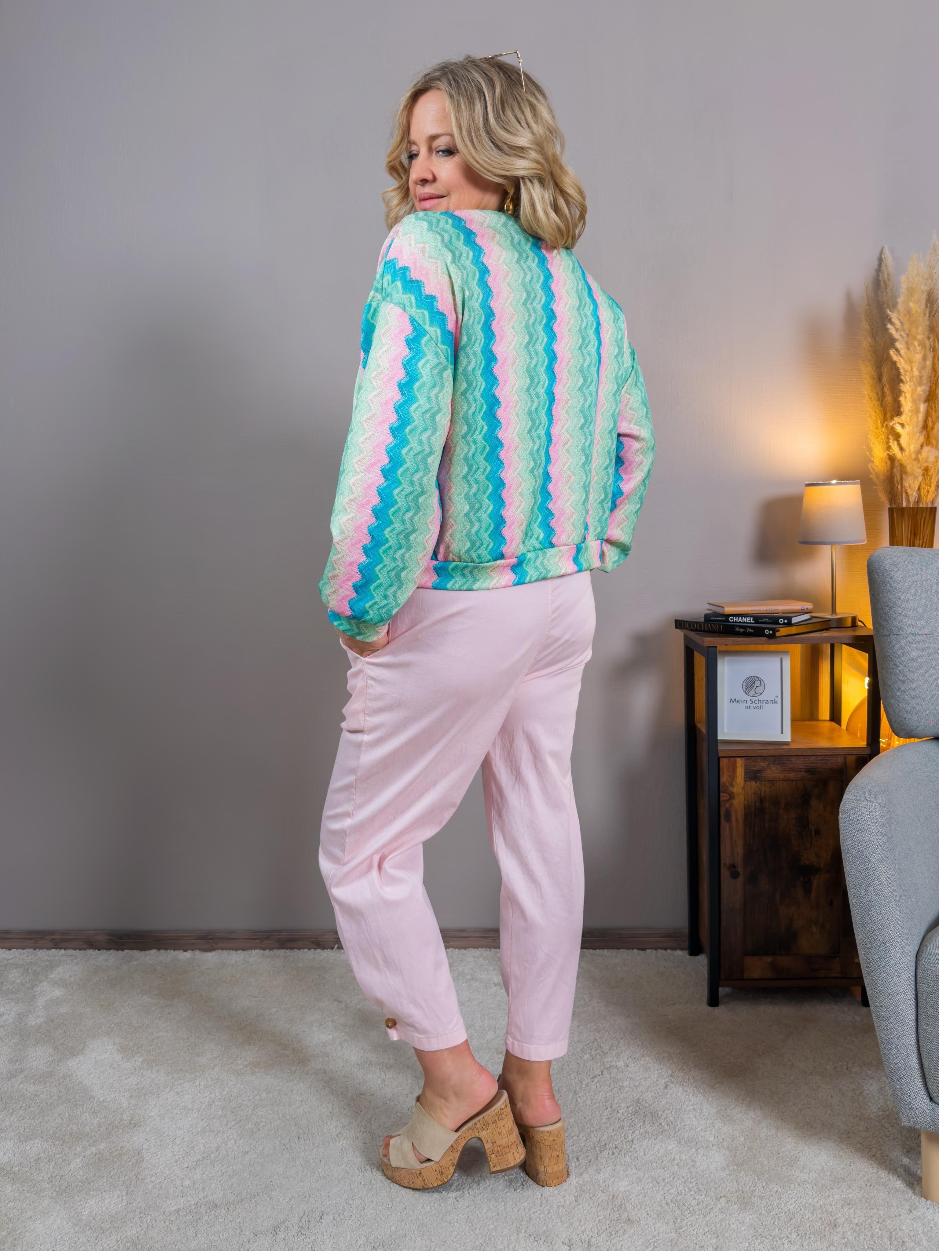 Leichte Blouson Jacke in Pastellfarben