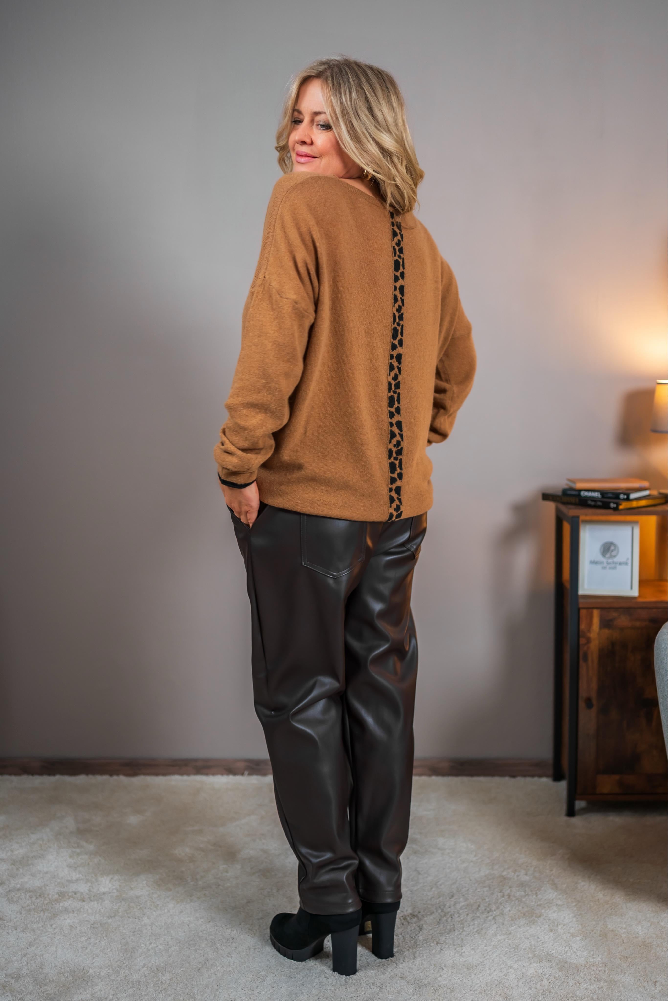 Pullover mit Kaschmiranteil, camel