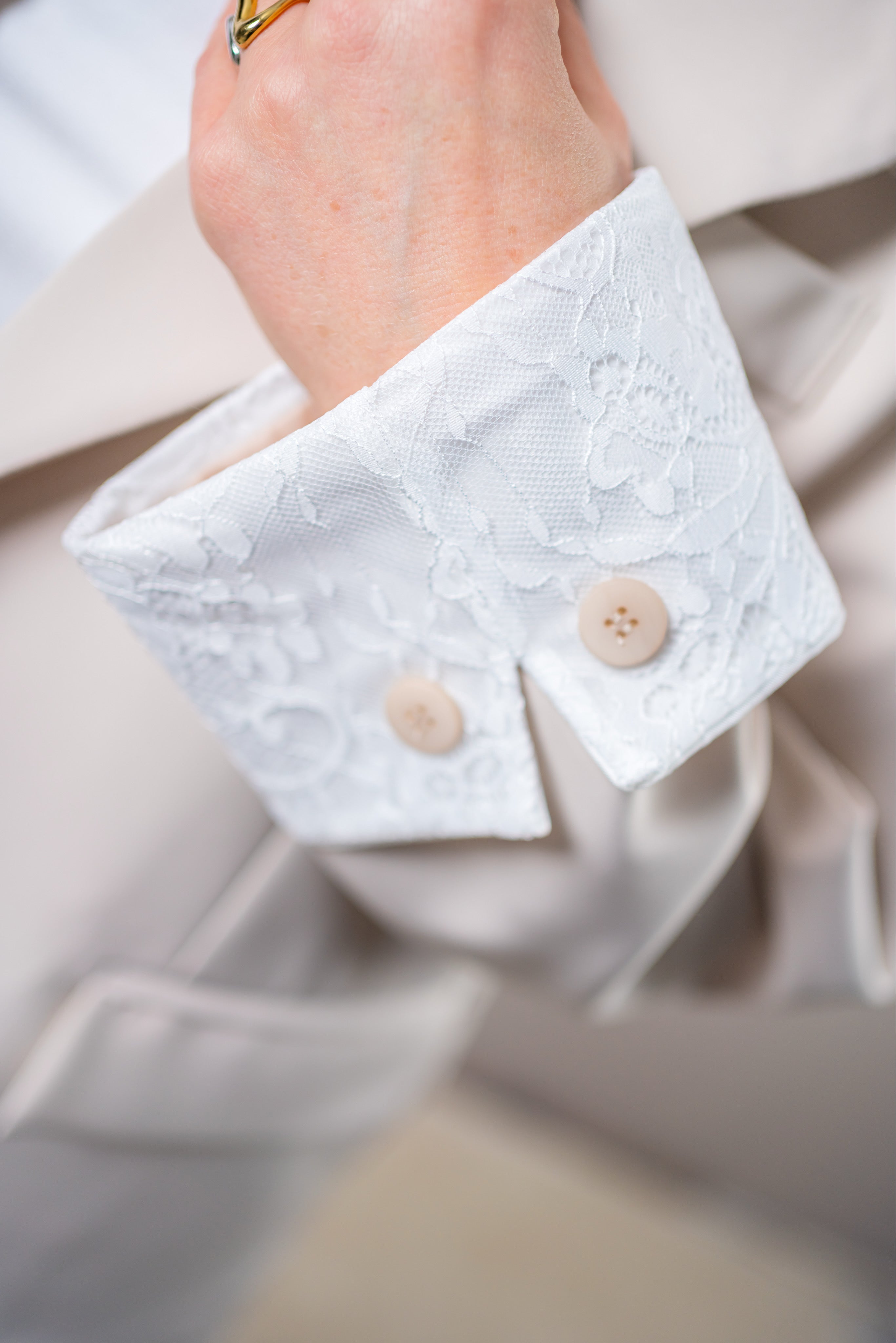 Stylischer Blazer mit Detail, beige