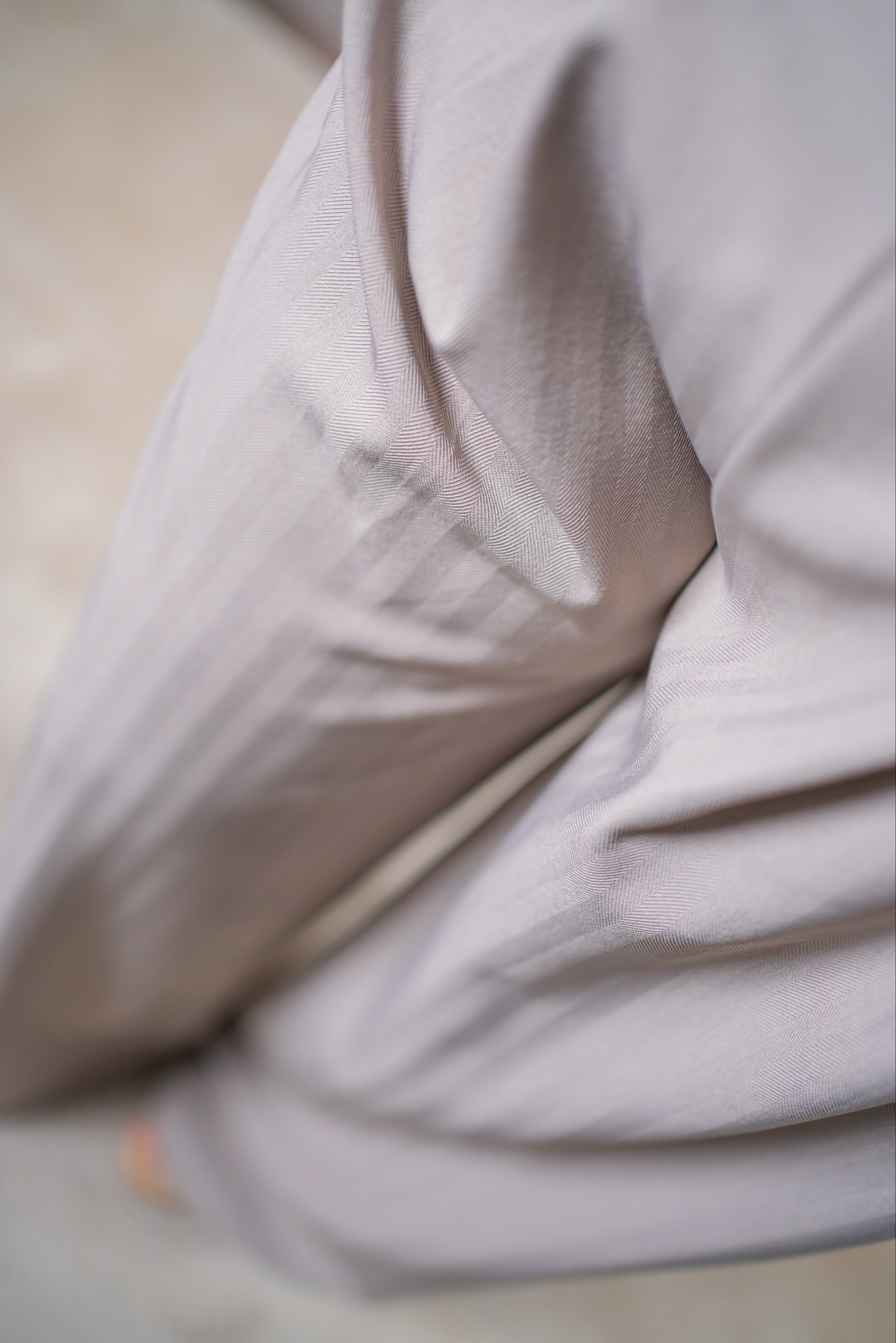 Wide Leg Hose mit Bundfalten, grau-beige