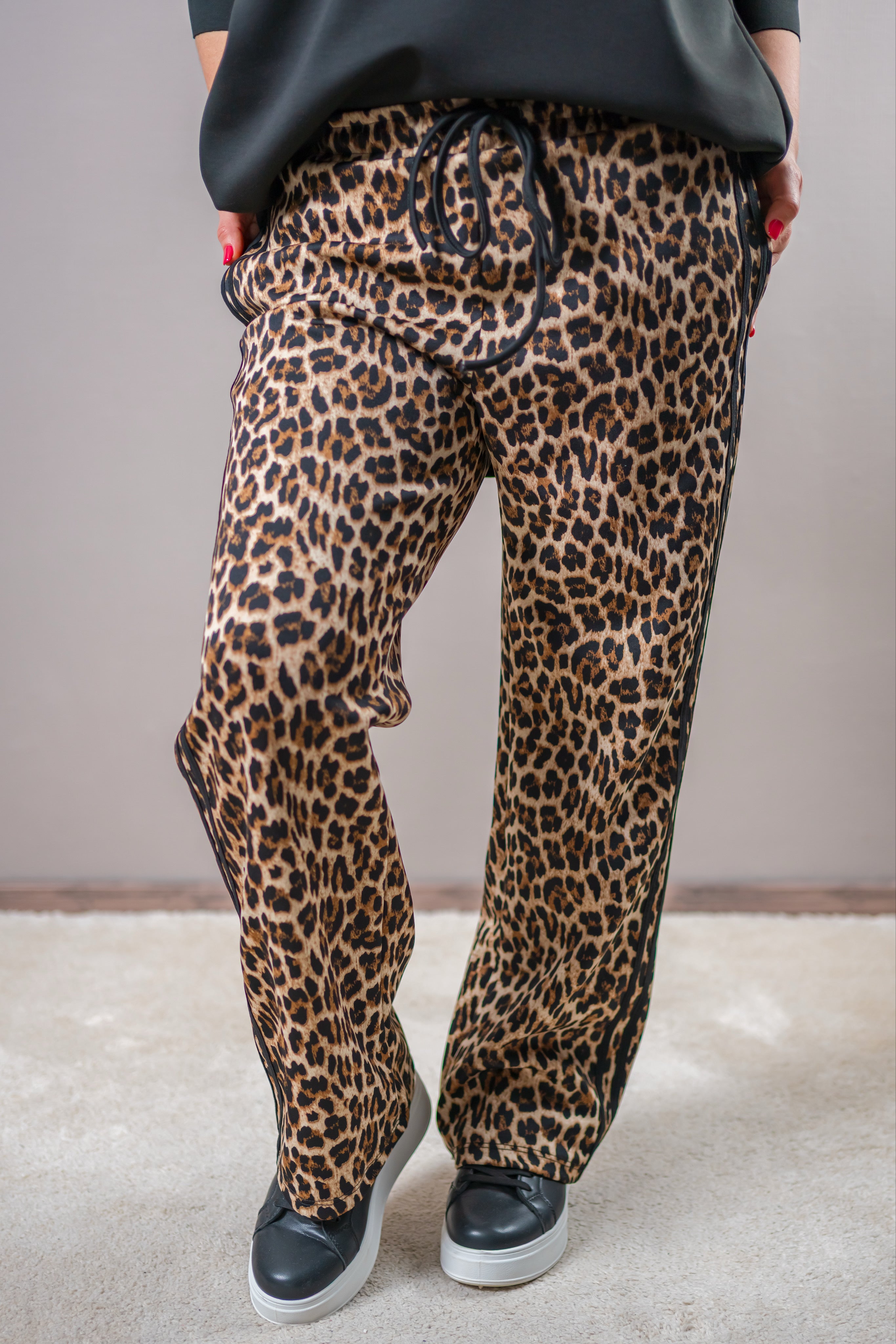 Jogger Hose mit Streifen, leo