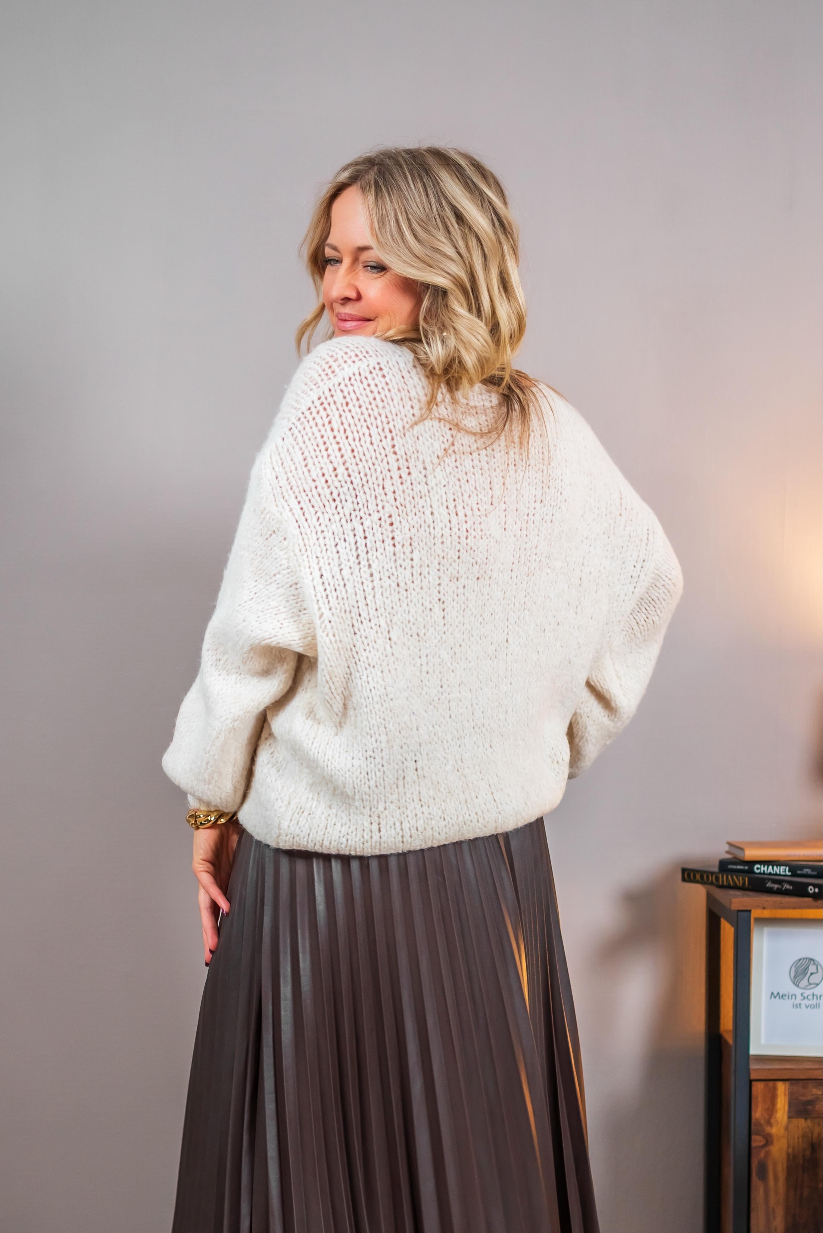 Strickpullover, creme