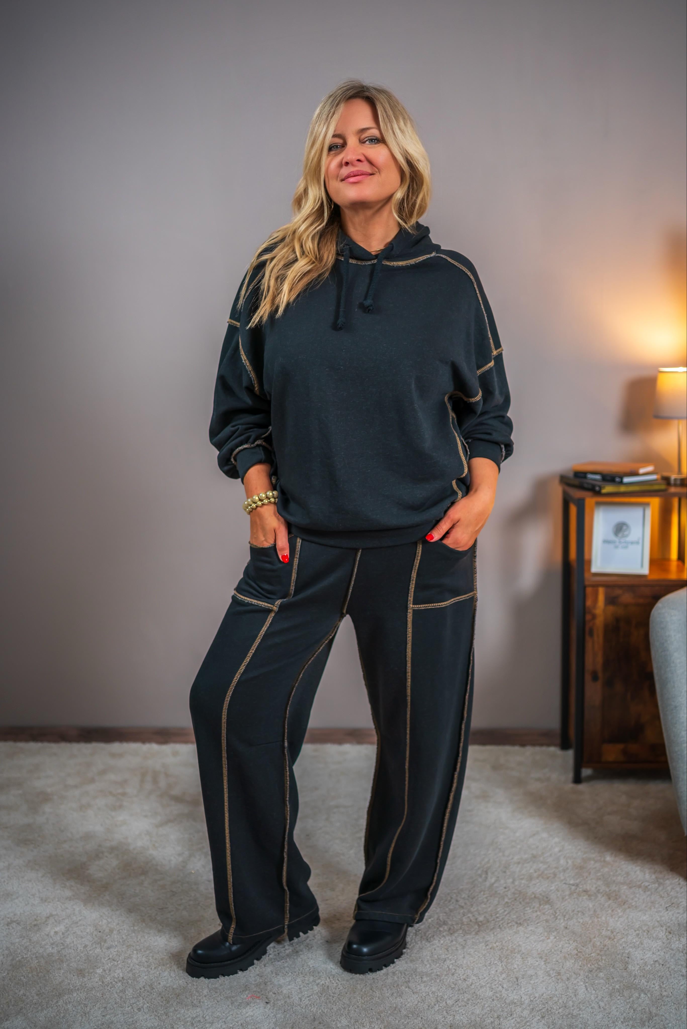 Schwarze Hose im Casual-Look