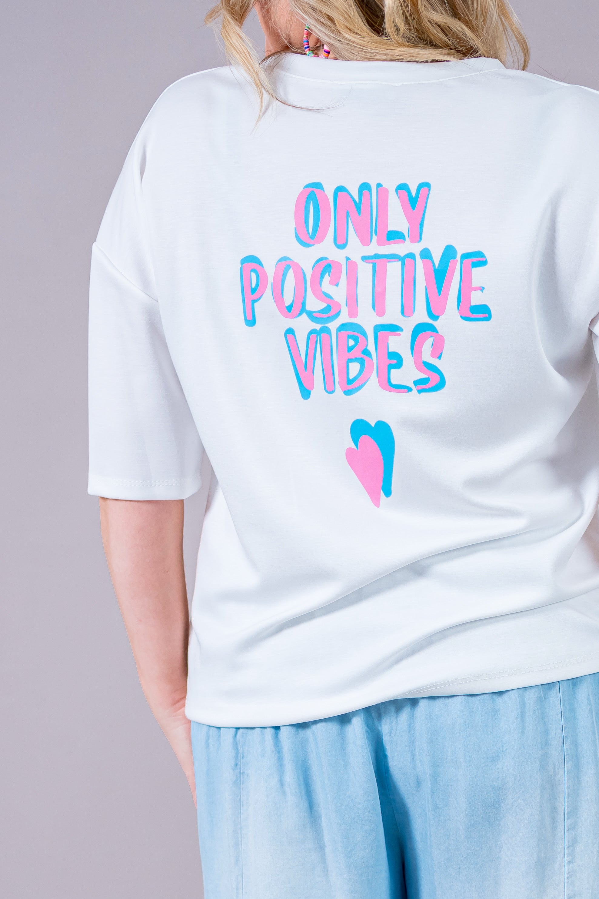 Weiches Shirt mit Print, cremeweiß