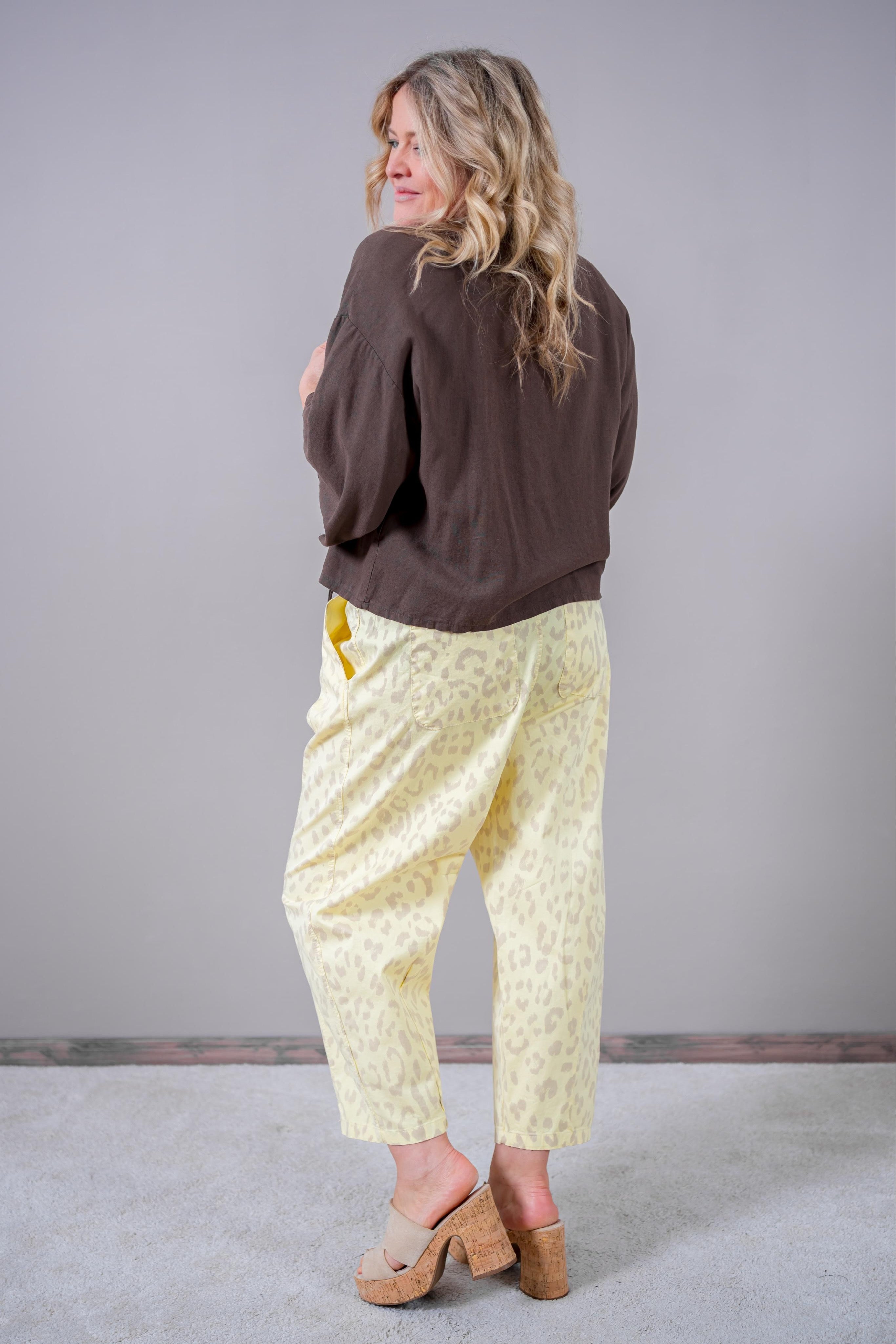 Leinen-Jäckchen, schokobraun