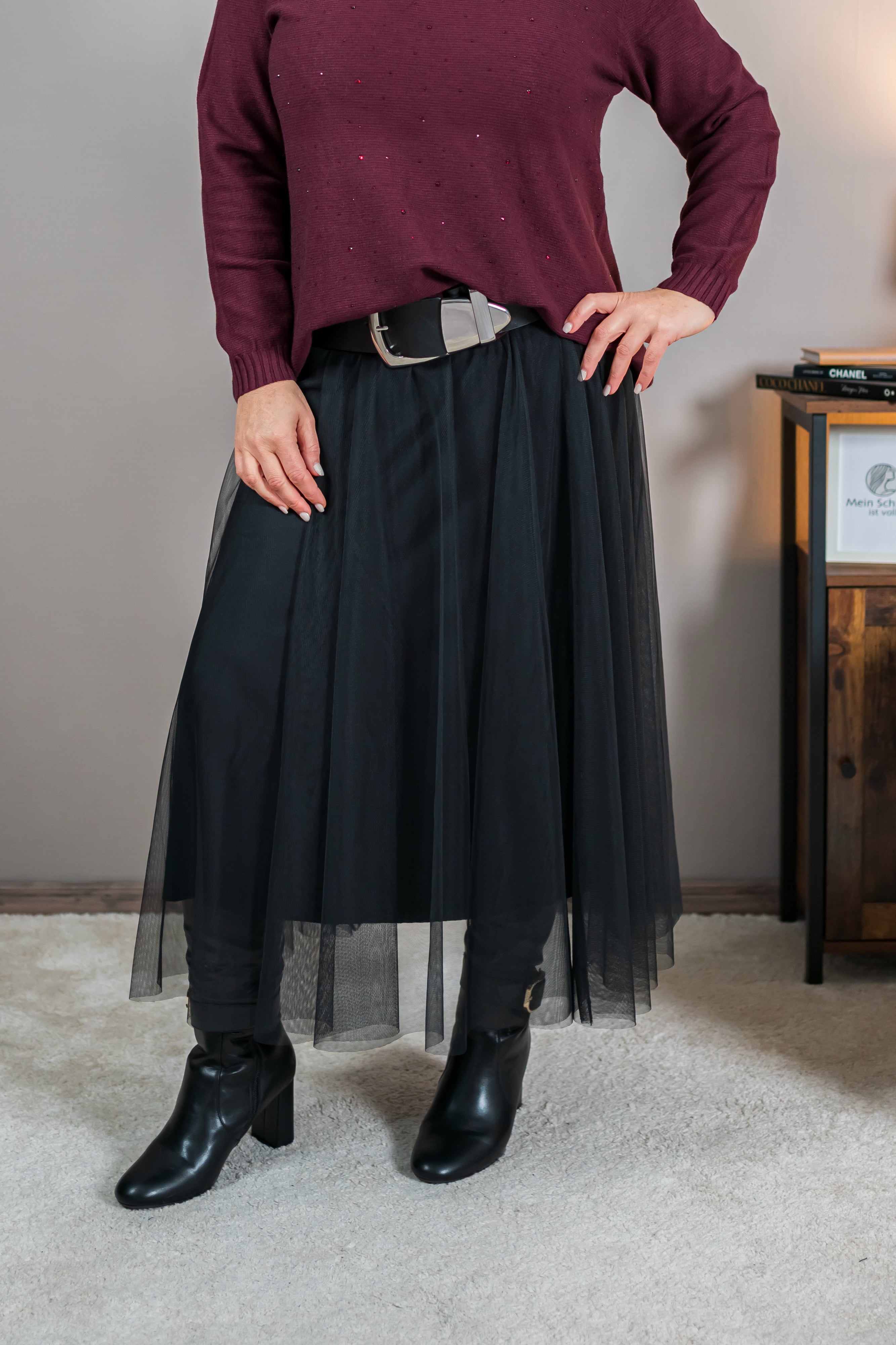 Tüllrock in Schwarz