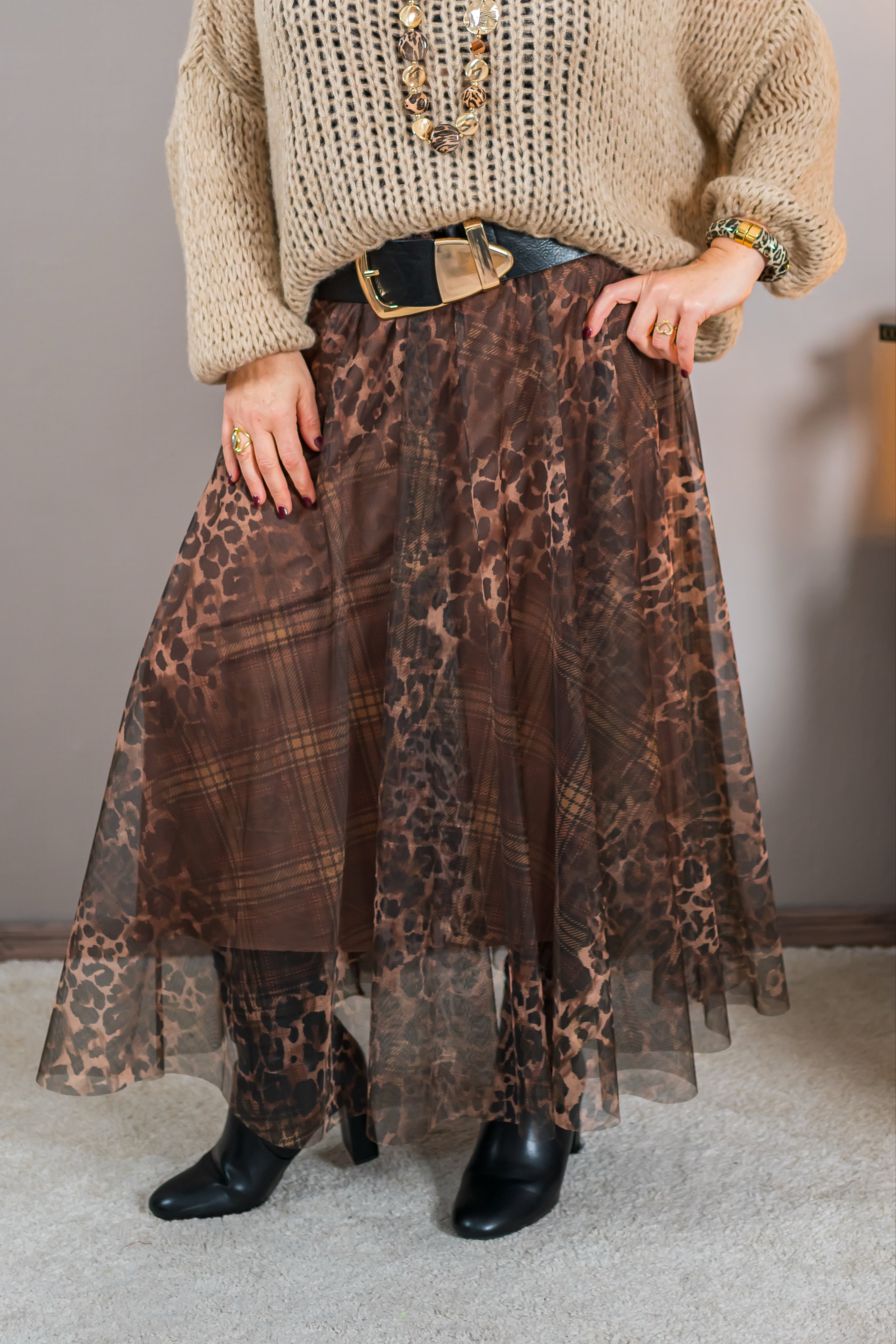 Tüllrock mit Leomuster