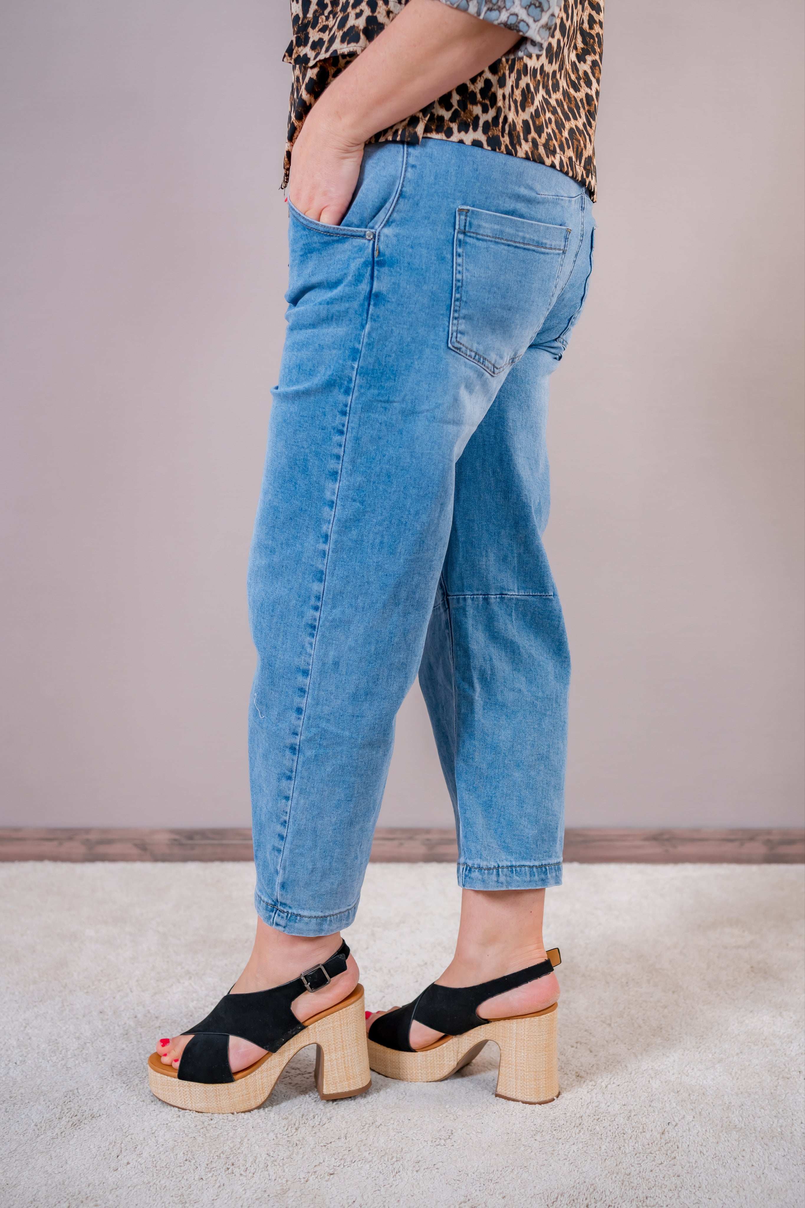 Barrel Jeans, medium blue