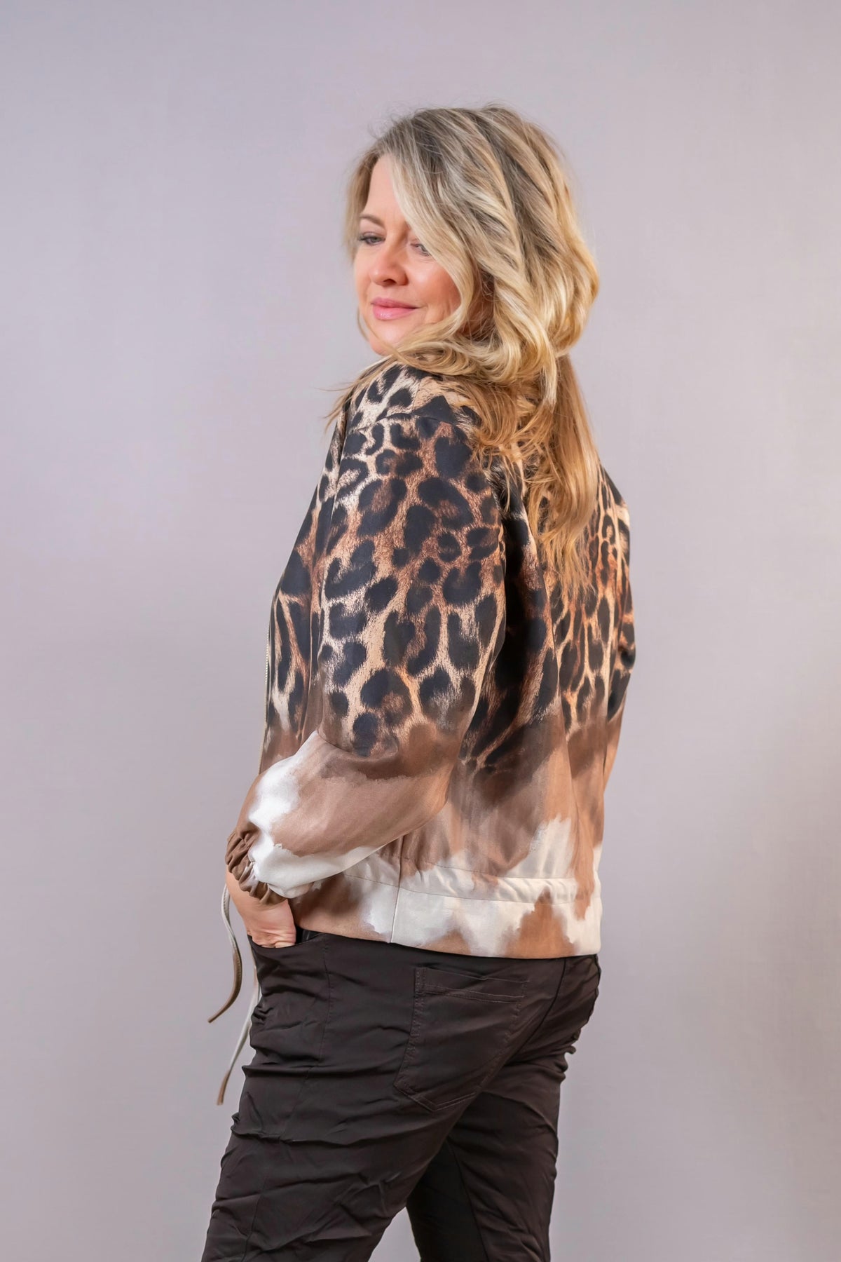 Blouson "Leo Suede" in Wildlederoptik, braun