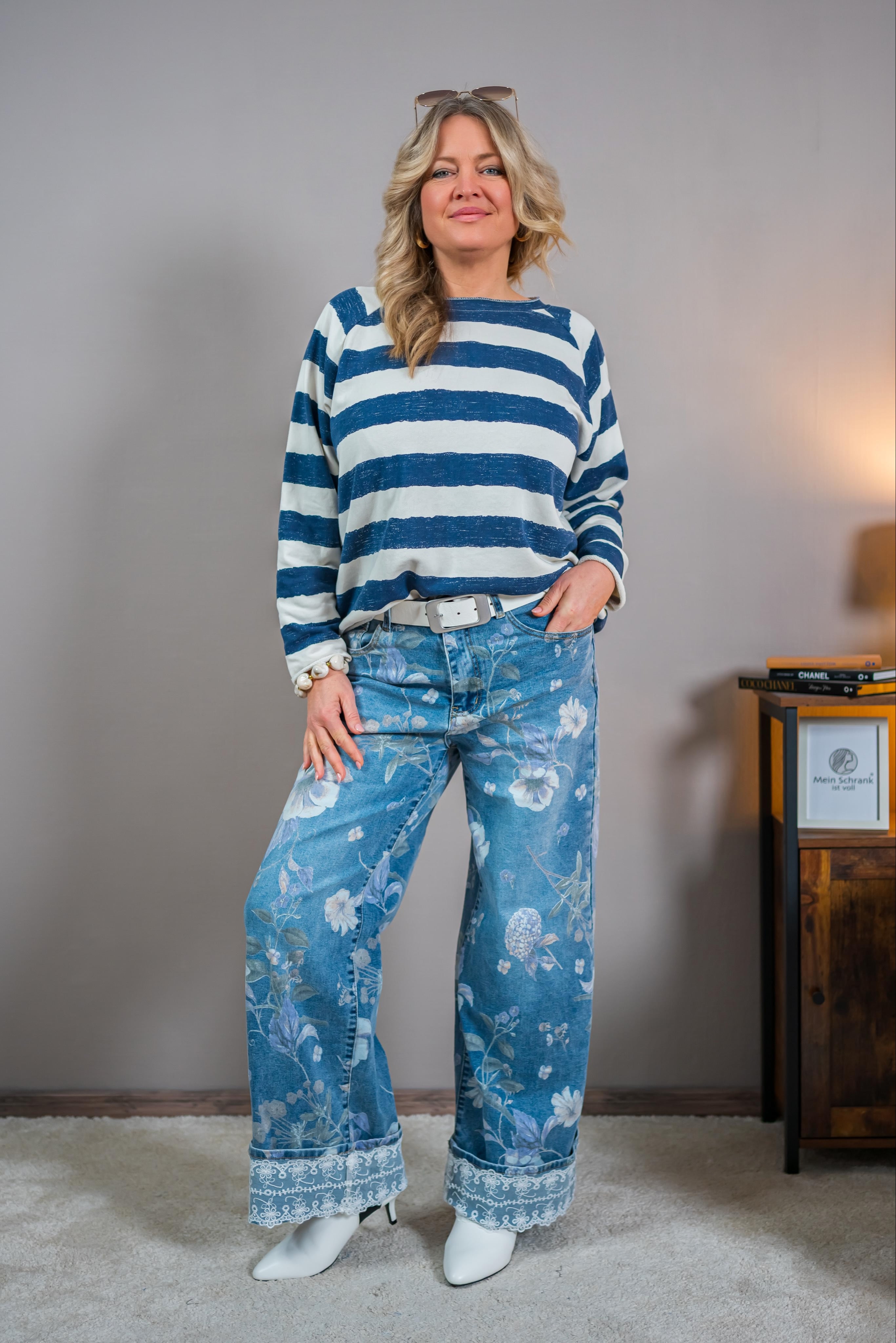 Gürtel mit Schnalle, off-white