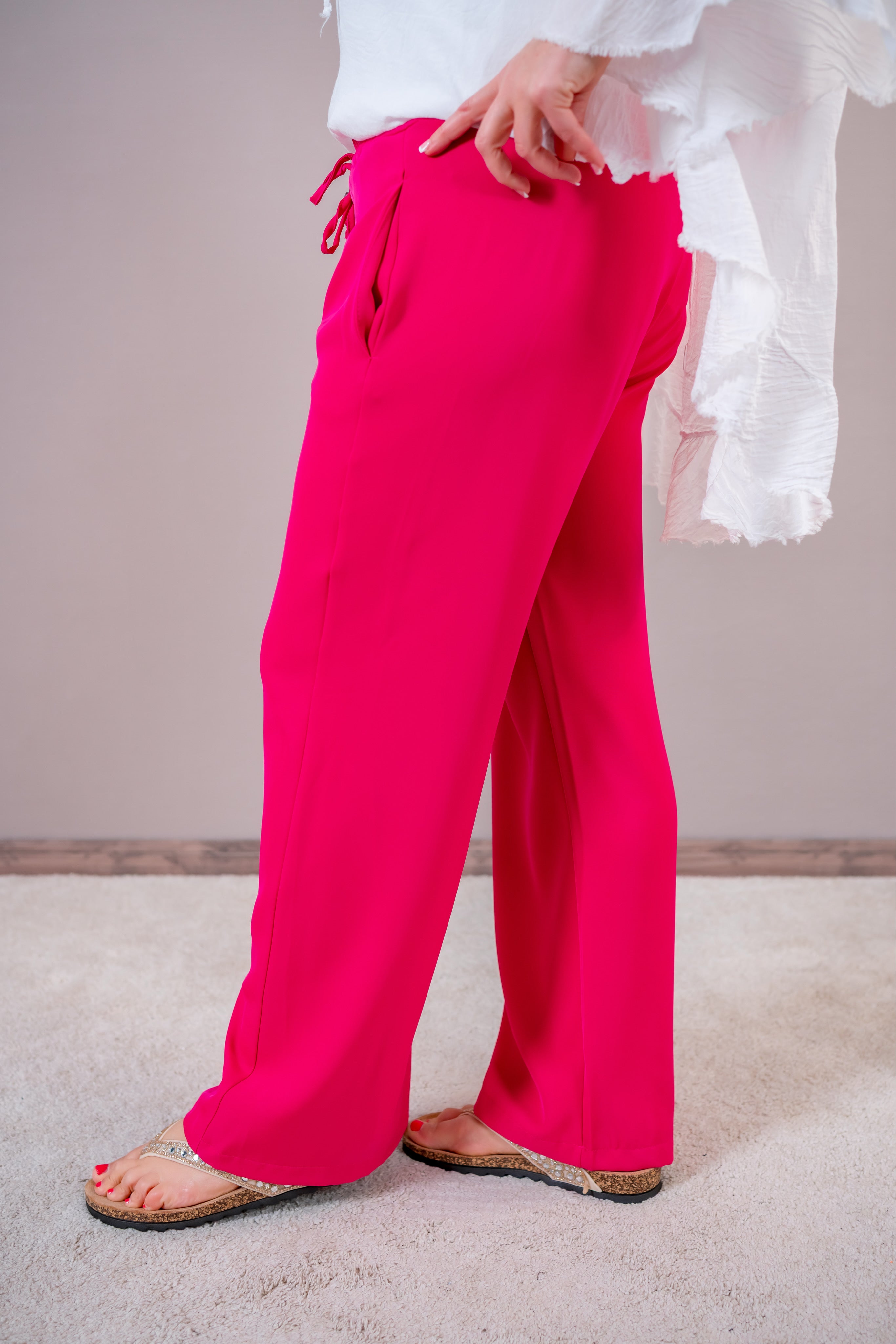 Stoffhose, pink