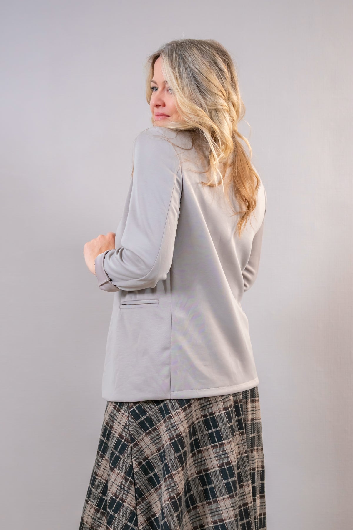 Stylischer Jogg-Blazer, taupe