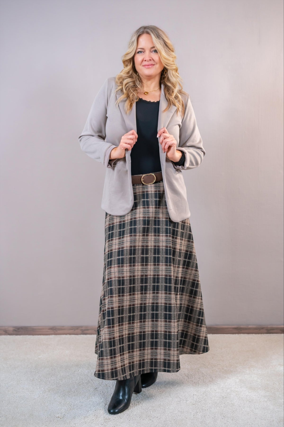 Stylischer Jogg-Blazer, taupe
