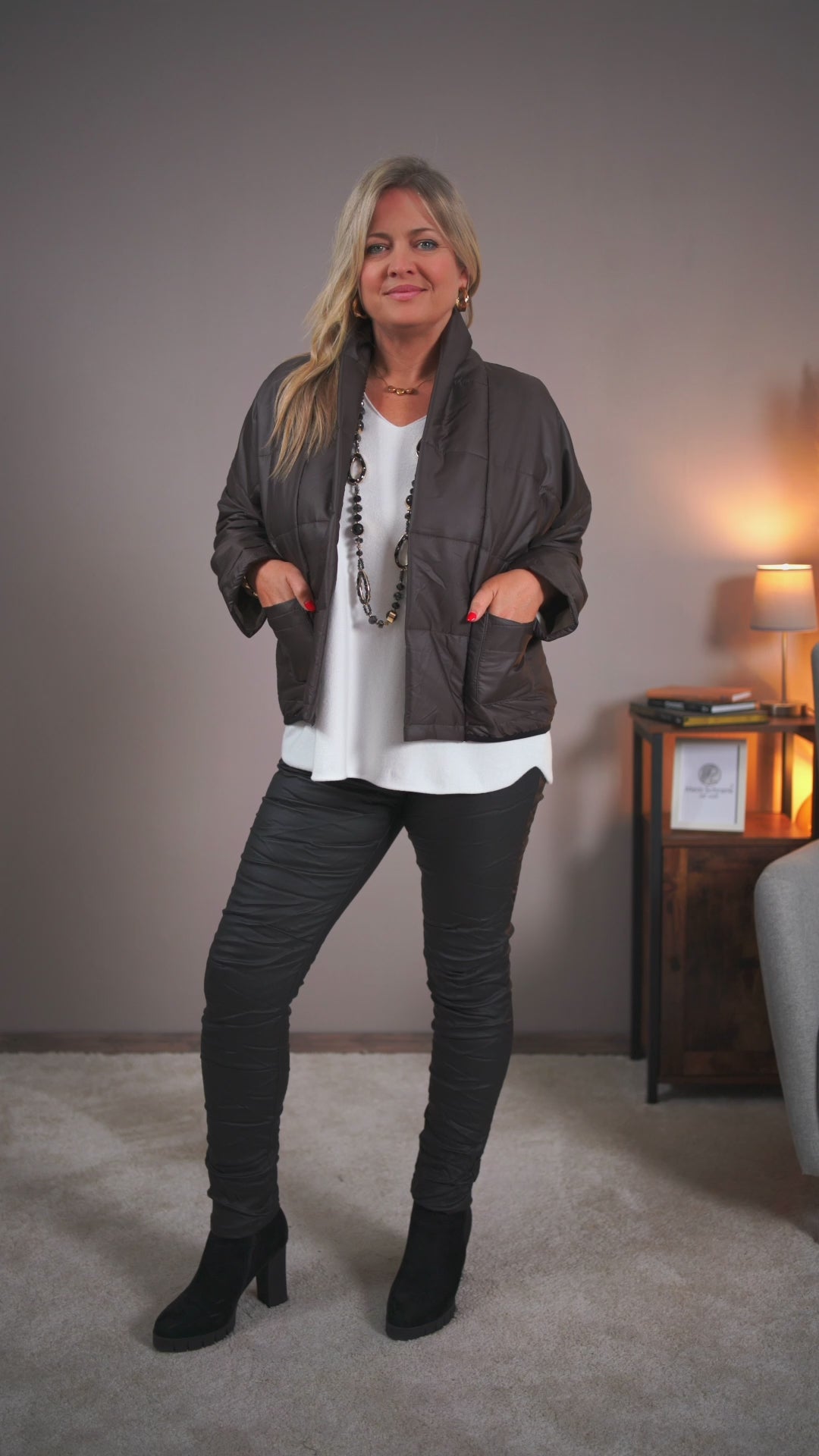 Leichte Steppjacke, schokobraun