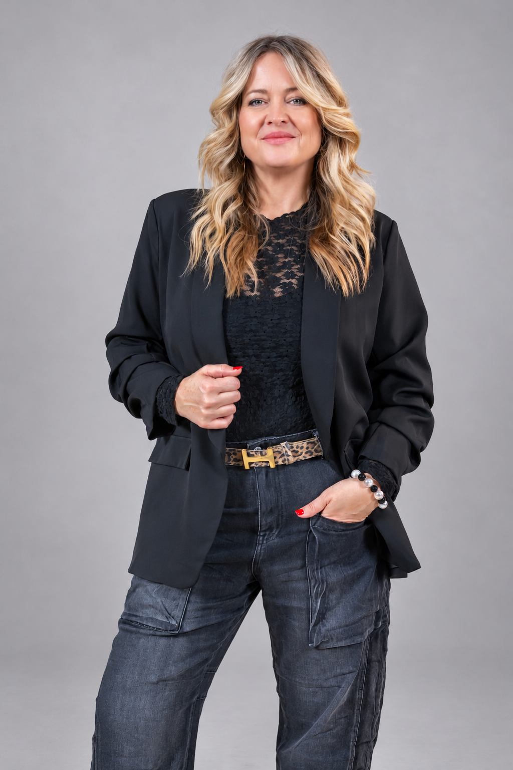 Eleganter Blazer, schwarz