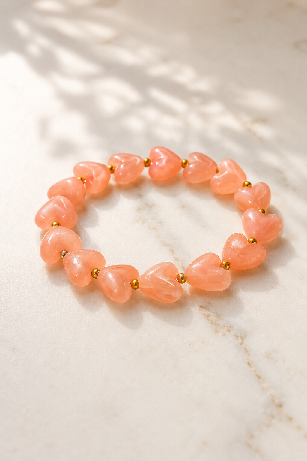 Herz-Armband in Rosa