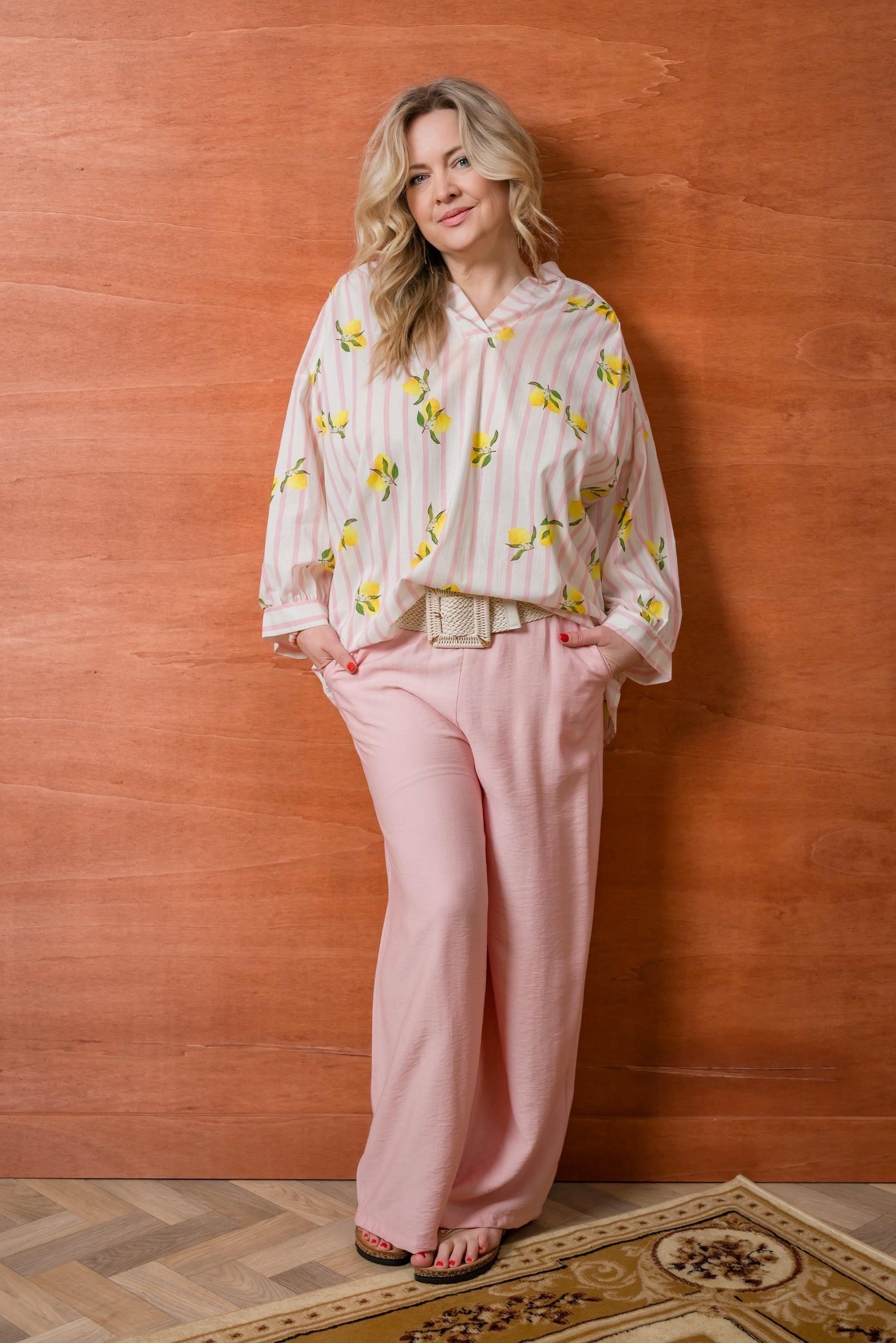 Stoffhose Savannah in Rosa