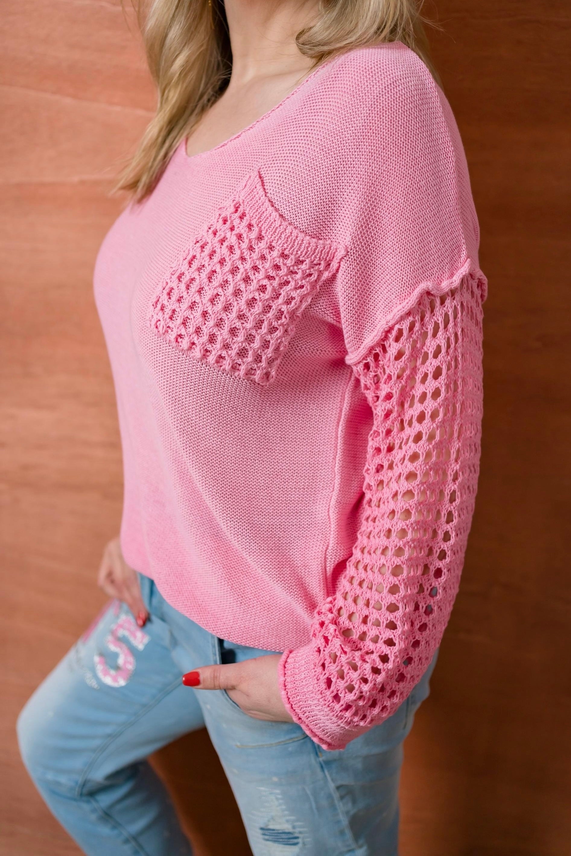 Strickpullover Marcia in Rosa