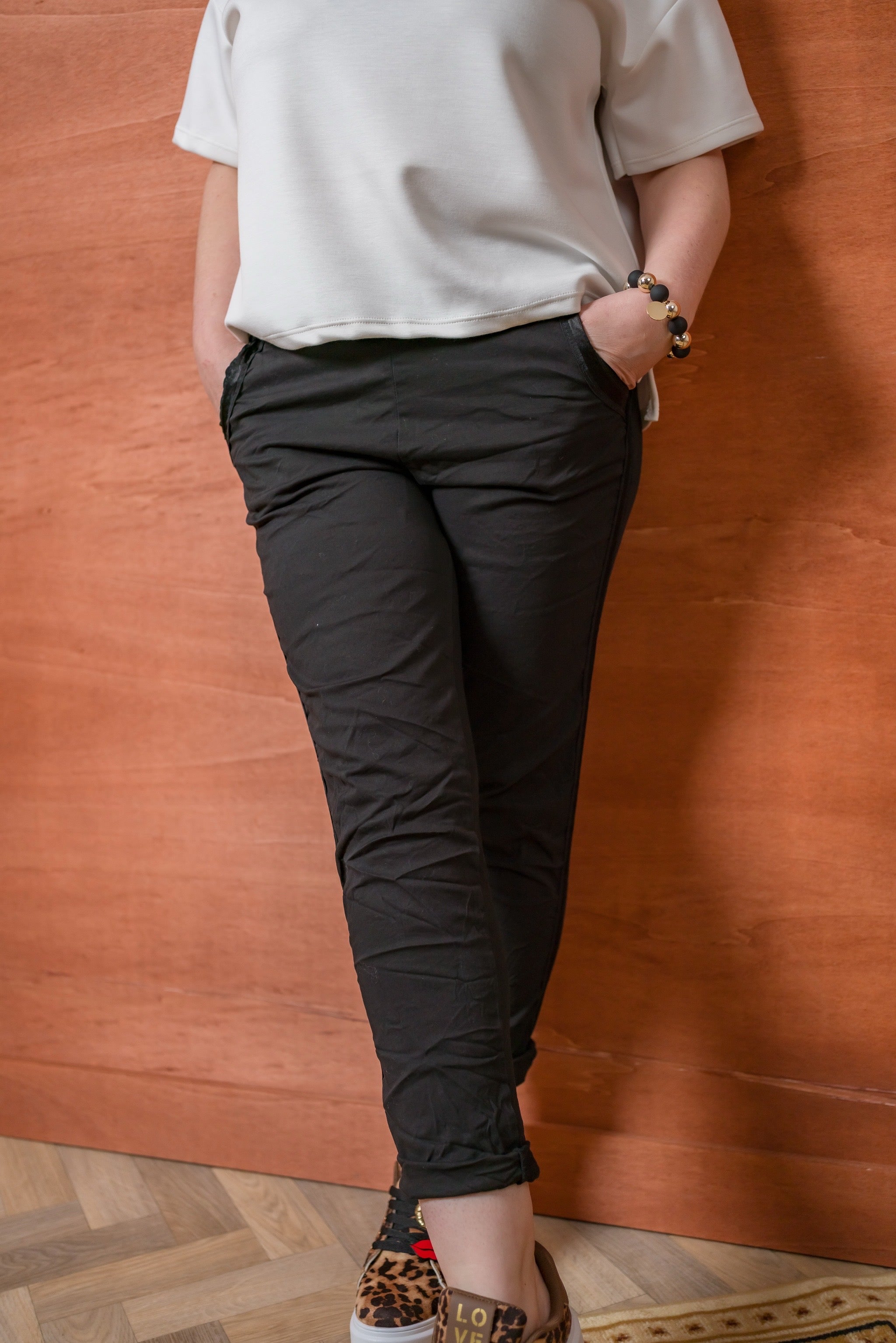 Stretchhose Casual Comfort in Schwarz
