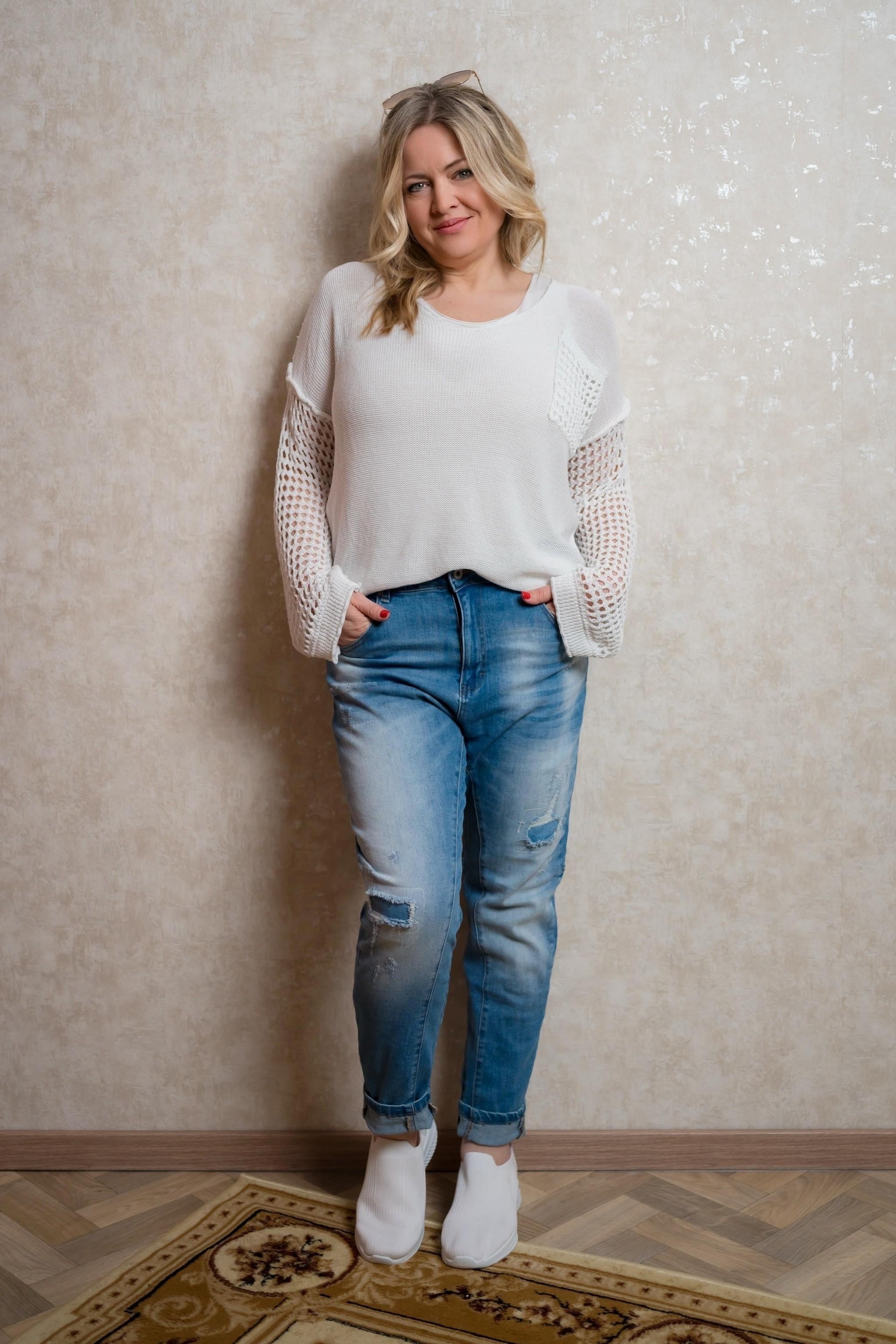 Strickpullover Marcia in Weiß