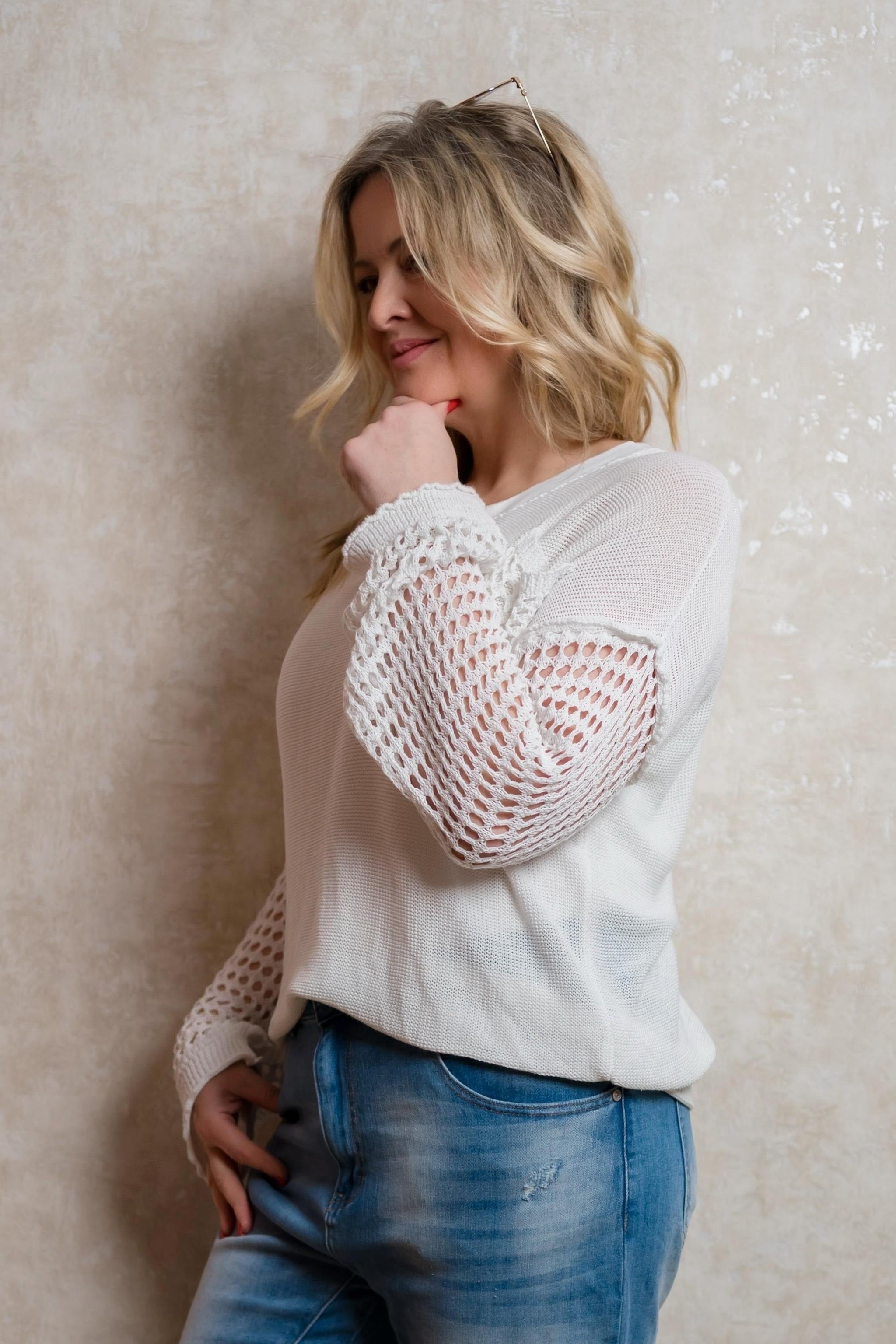 Strickpullover Marcia in Weiß