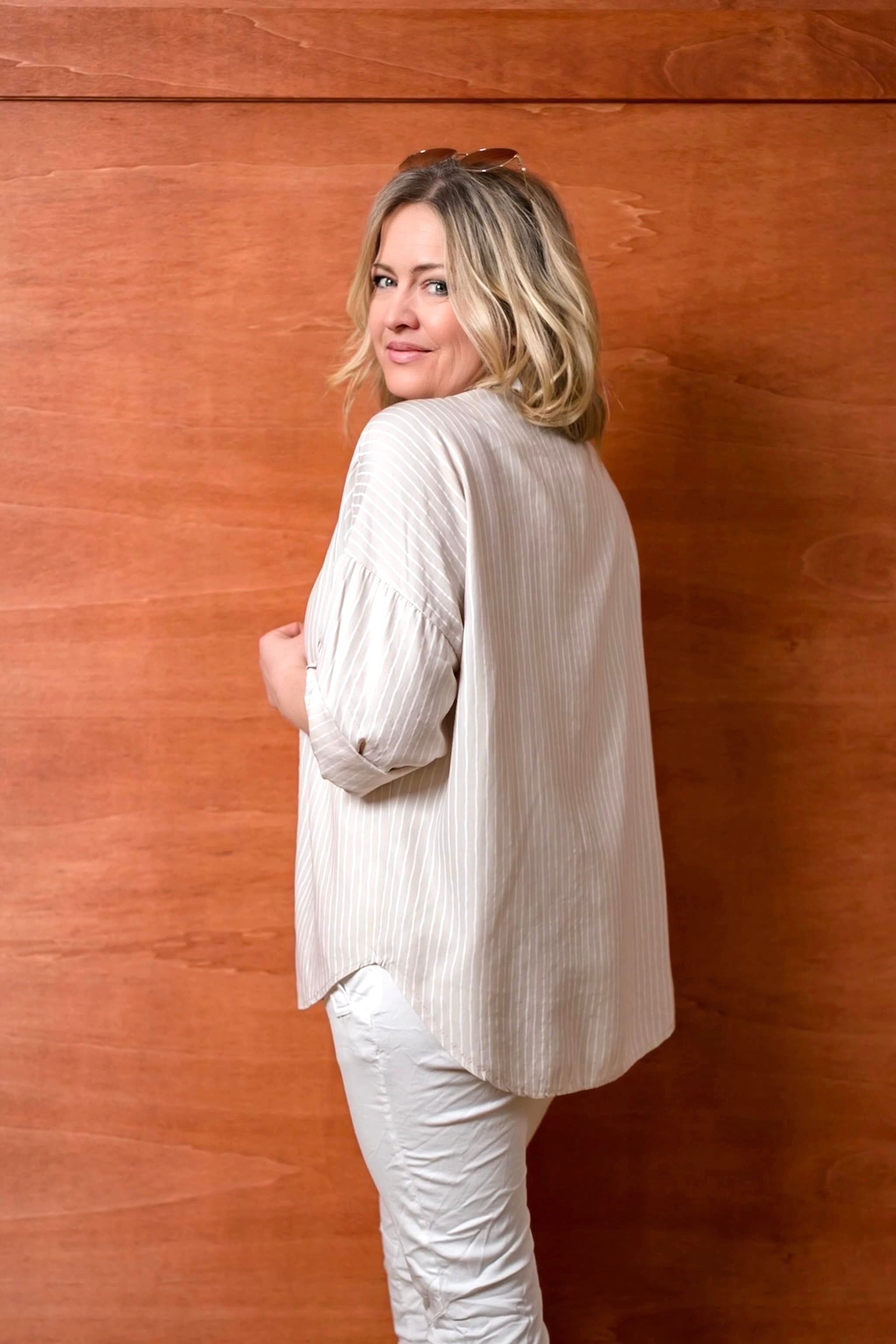 Bluse Houston in Hellbeige 2.Wahl