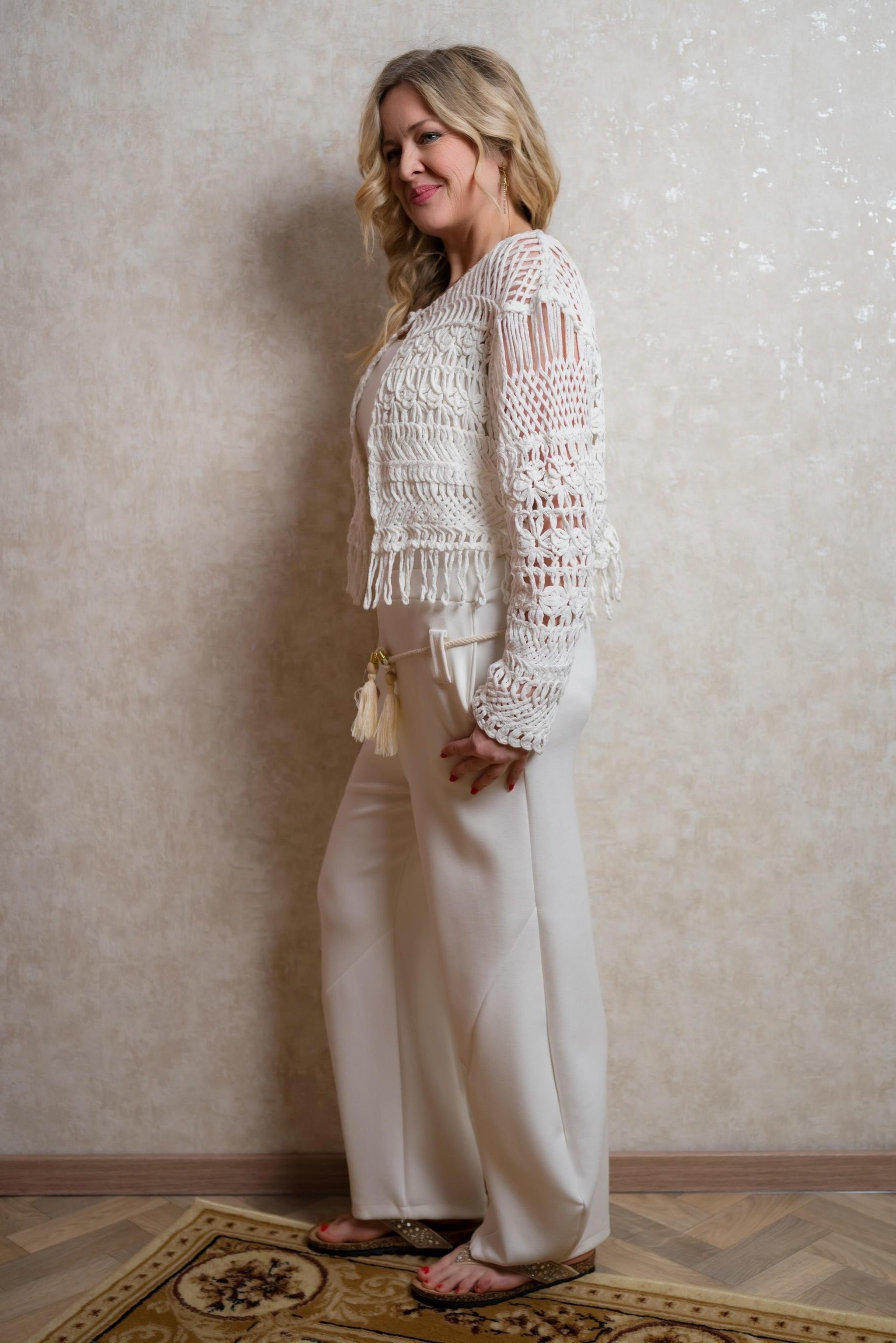 Häkelstrickjacke Palma