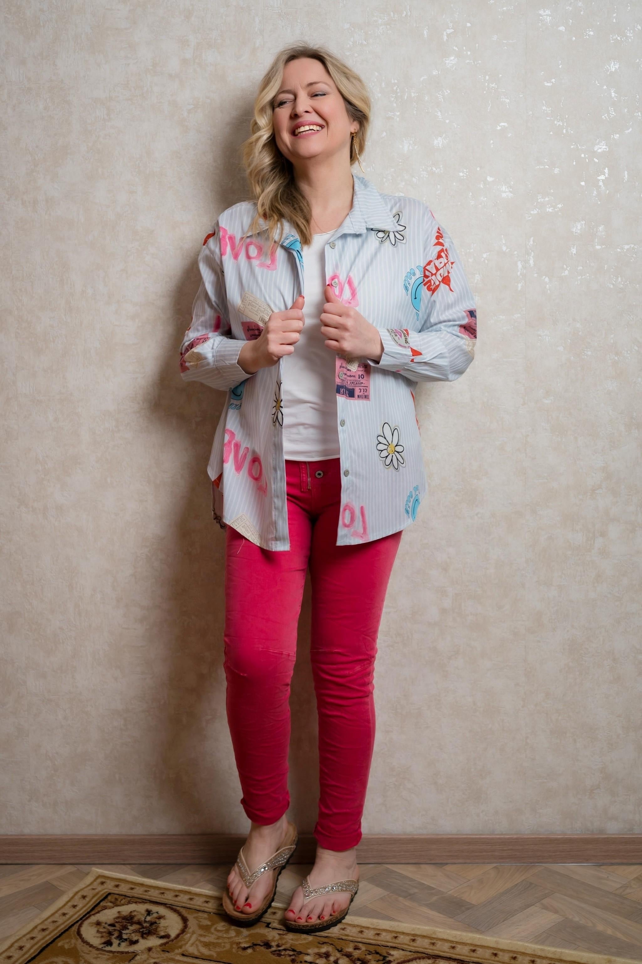 Stretchjeans Pamplona in Pink