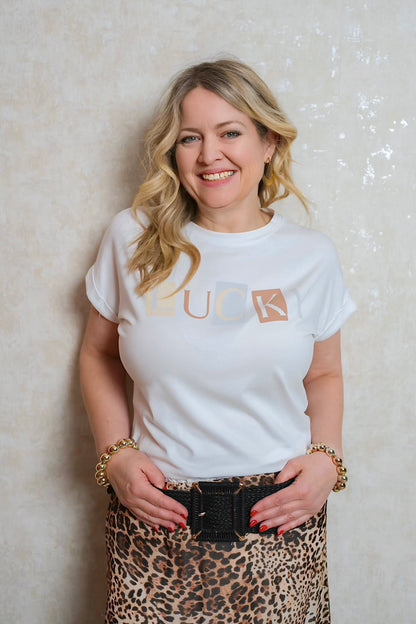 T-Shirt in Weiß