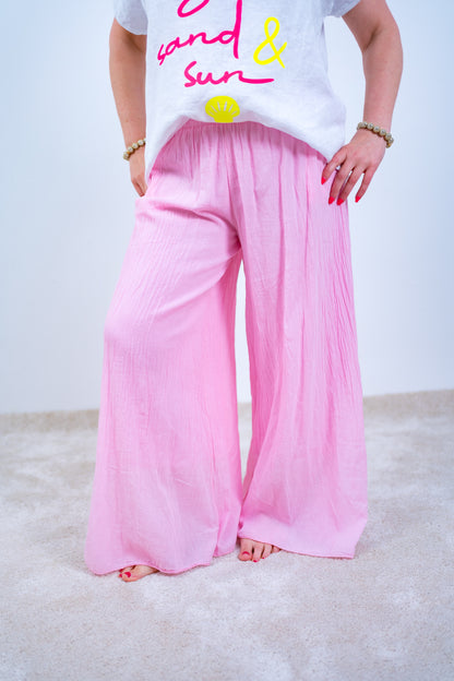 Sommerliche Hose in Rosa