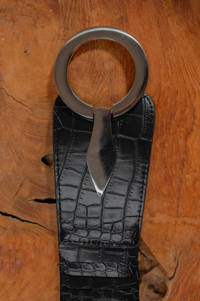 Stretchgürtel in Schwarz