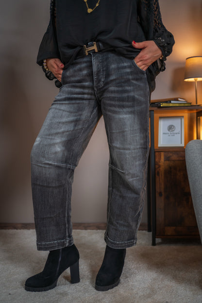 Ballon Jeans, schwarz