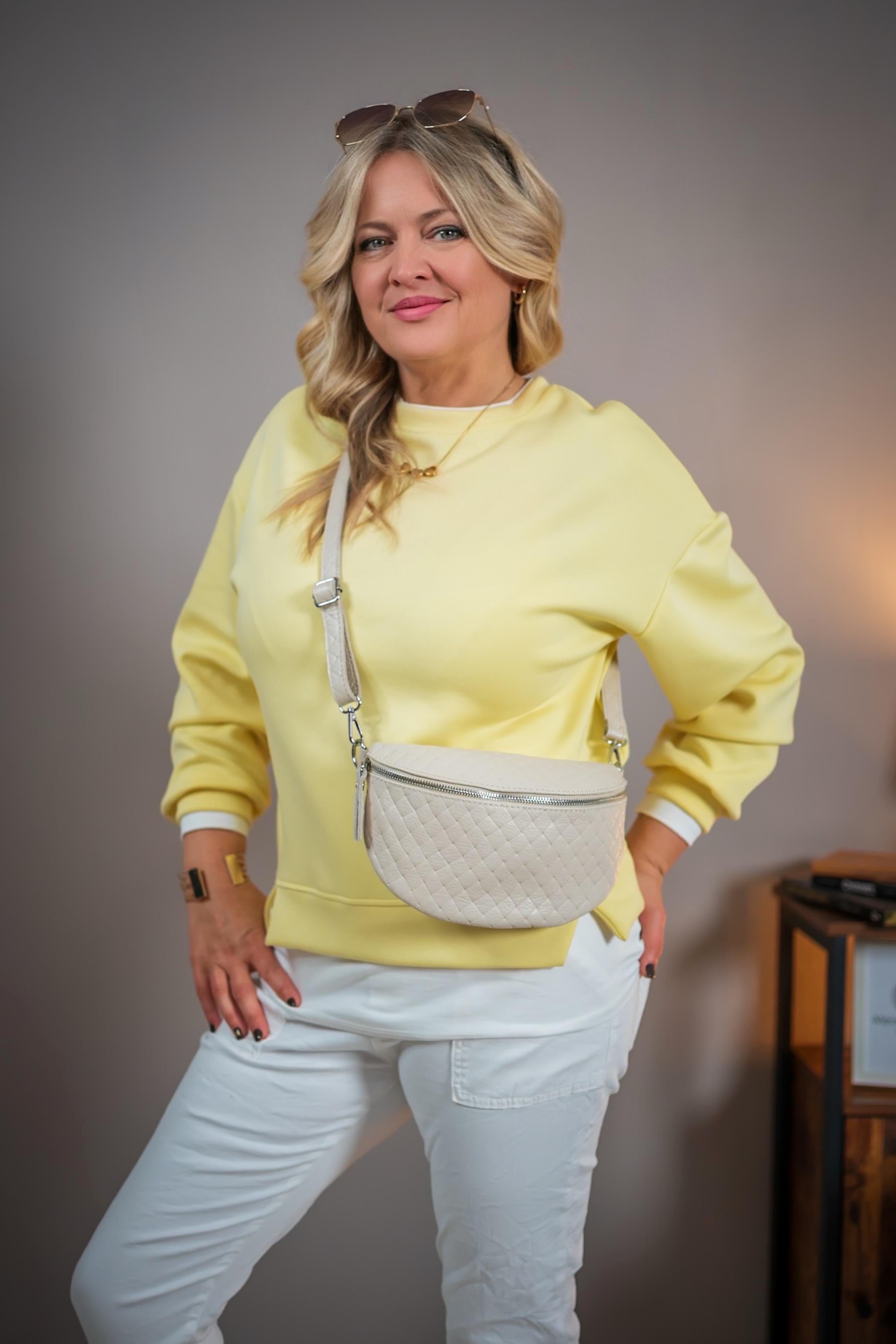 Sweatshirt in Sonnengelb