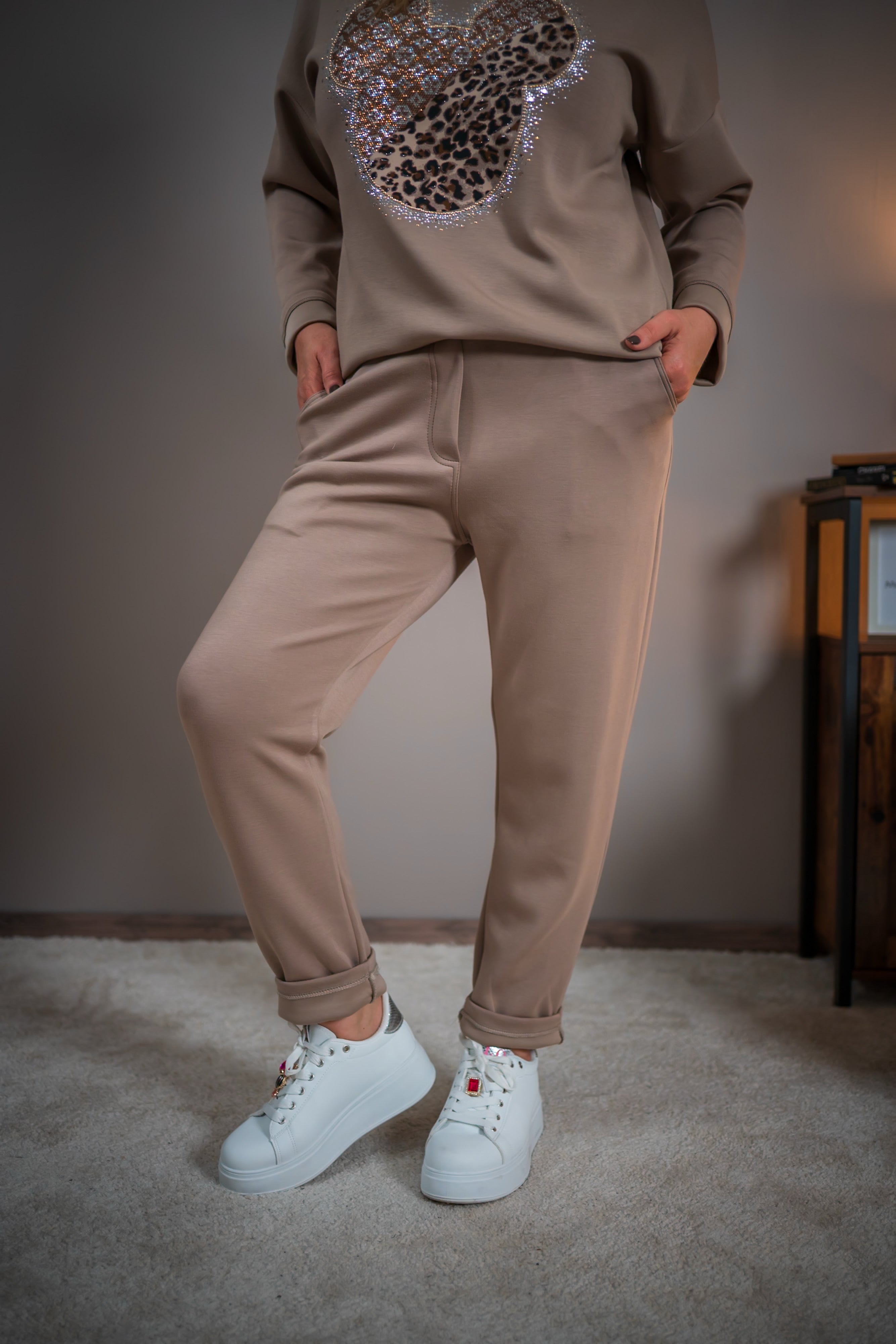 Sweathose, taupe